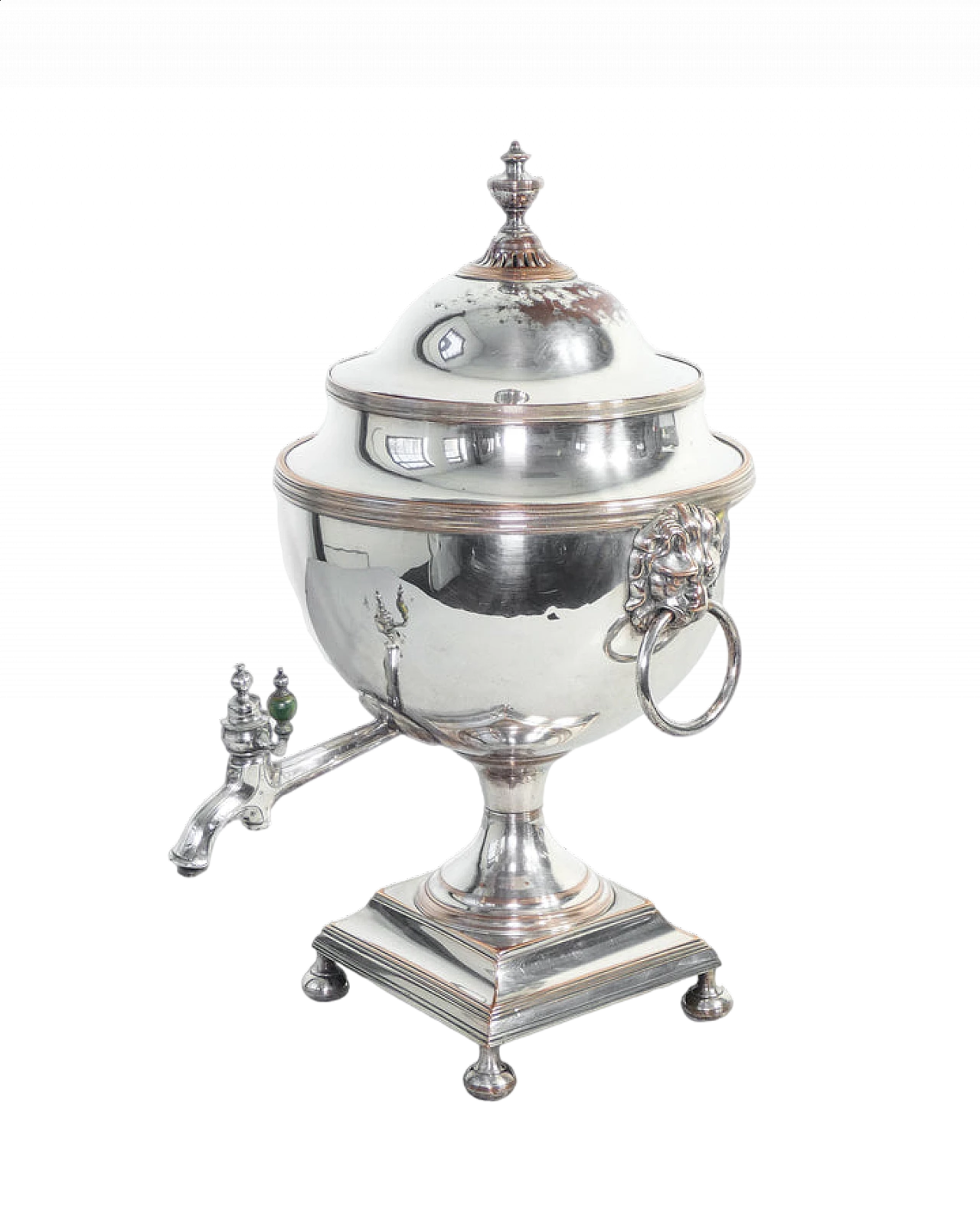 Victorian silverplate samovar, 19th century 14