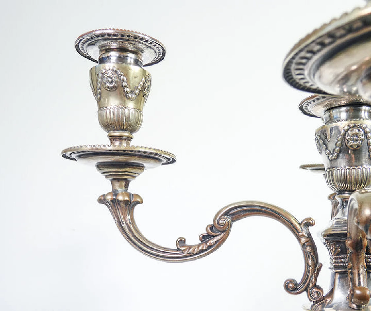 Louis XVI style Old Sheffield candelabrum, 19th century 2