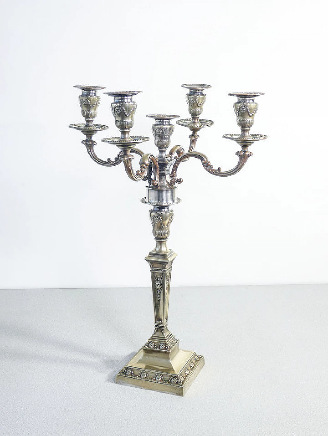 Candelabro stile Luigi XVI in Old Sheffield, '800 3