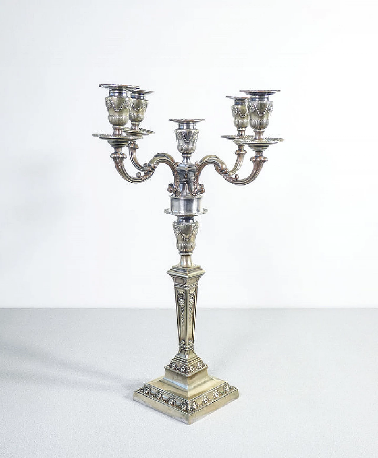 Candelabro stile Luigi XVI in Old Sheffield, '800 6