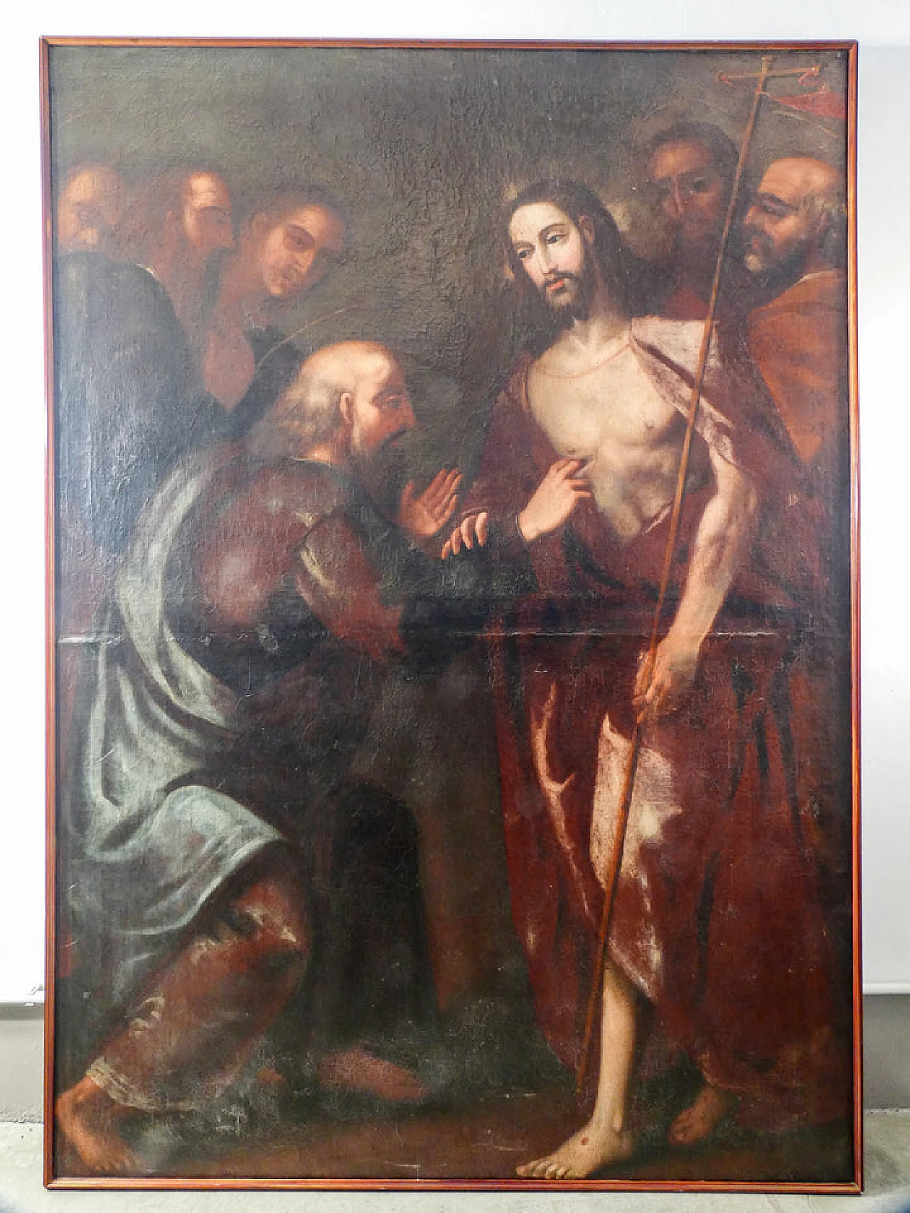Incredulità di Tommaso, dipinto a olio su tela, '600 1