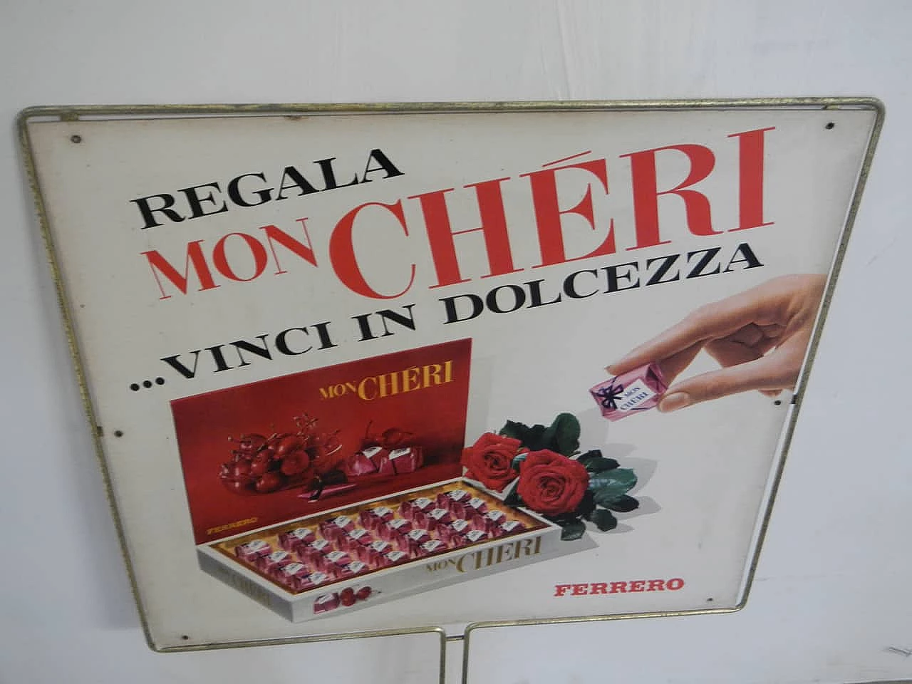Double-sided sign of Mon Chéri Ferrero, 1970s 3