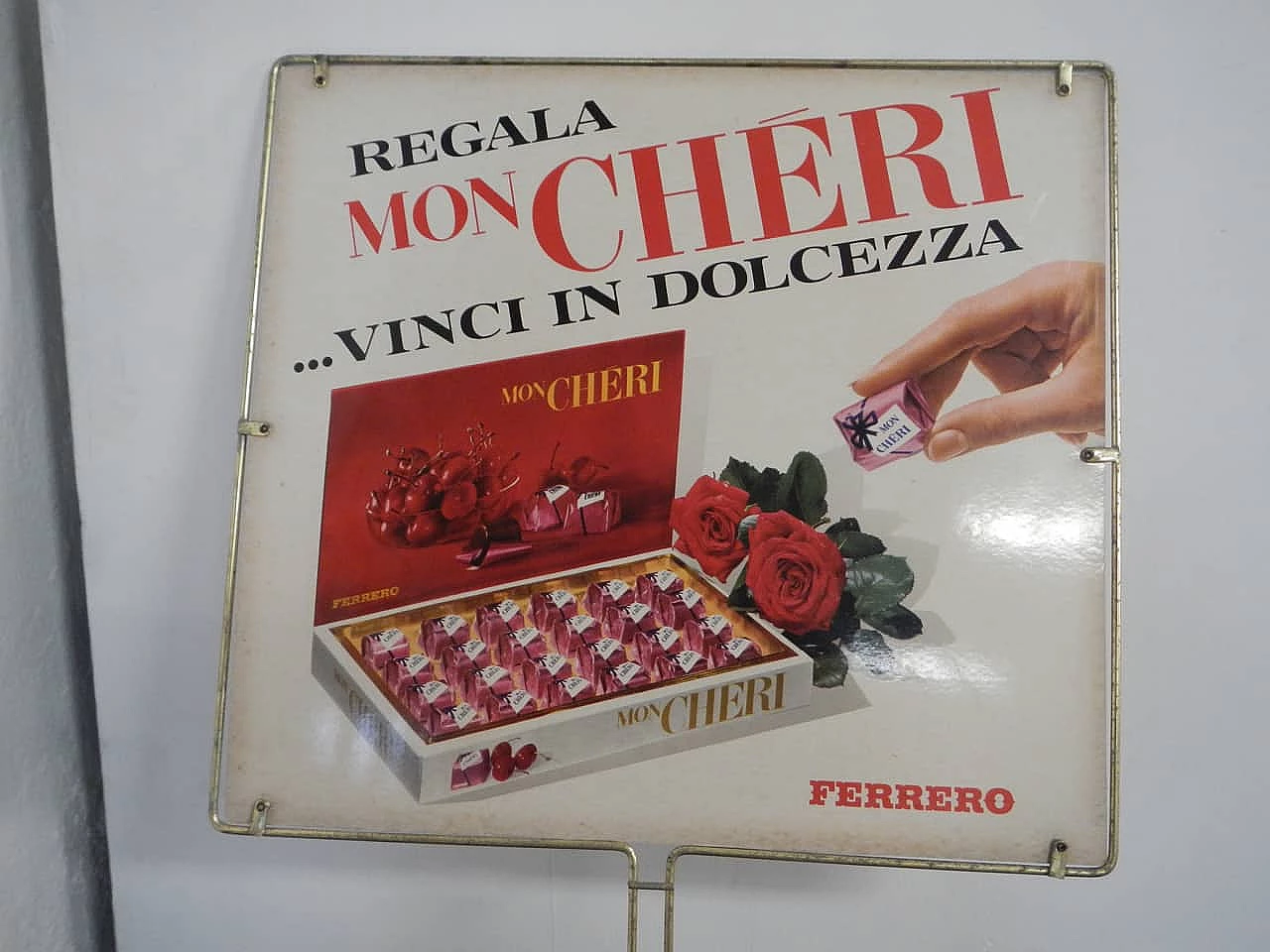Double-sided sign of Mon Chéri Ferrero, 1970s 4