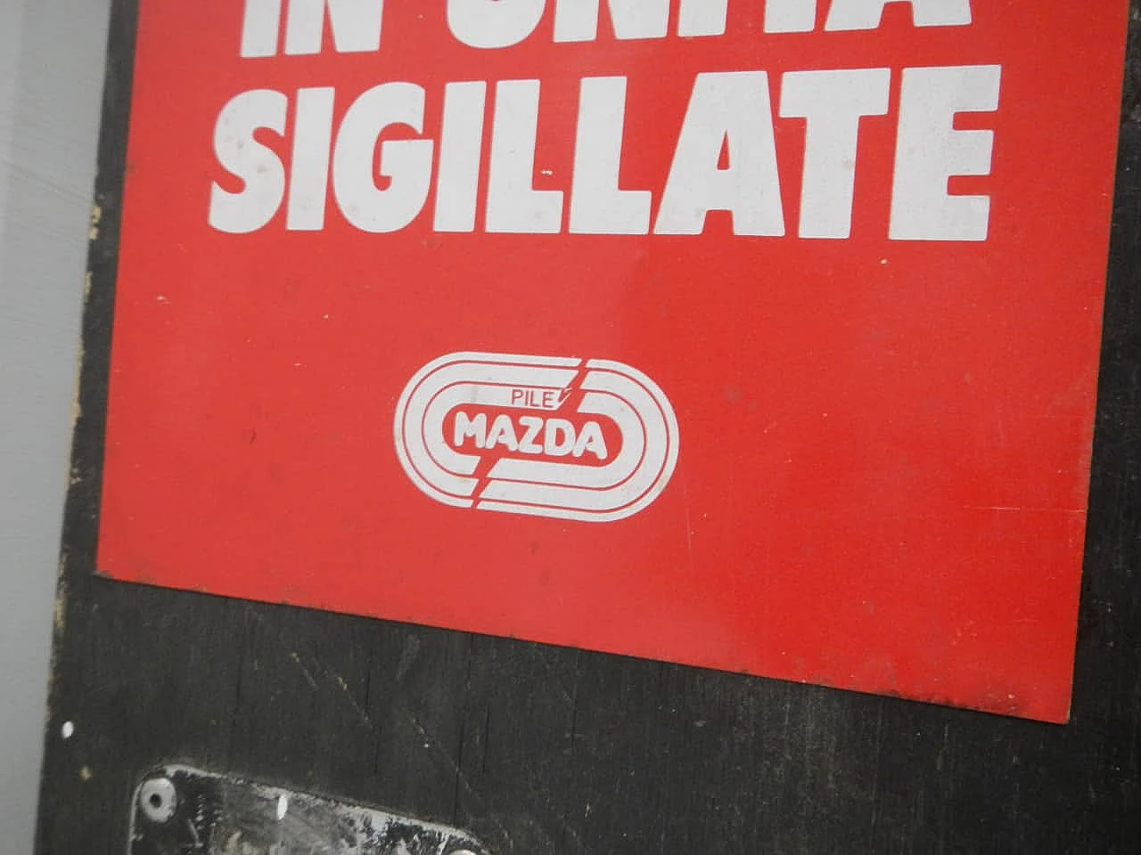 Mazda tin sign, 1980s 2
