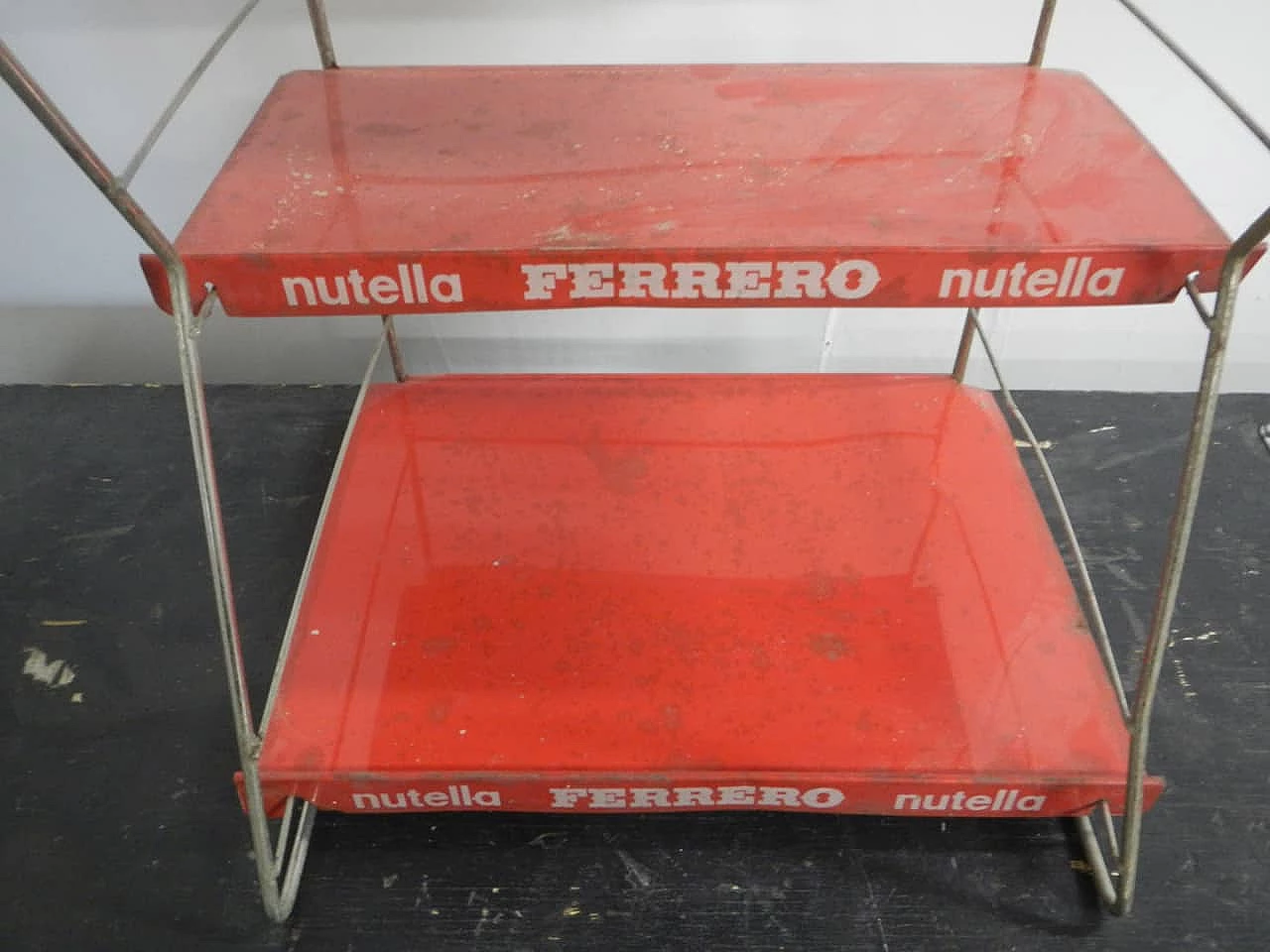 Nutella Ferrero metal display with 3 tiers, 1978 7