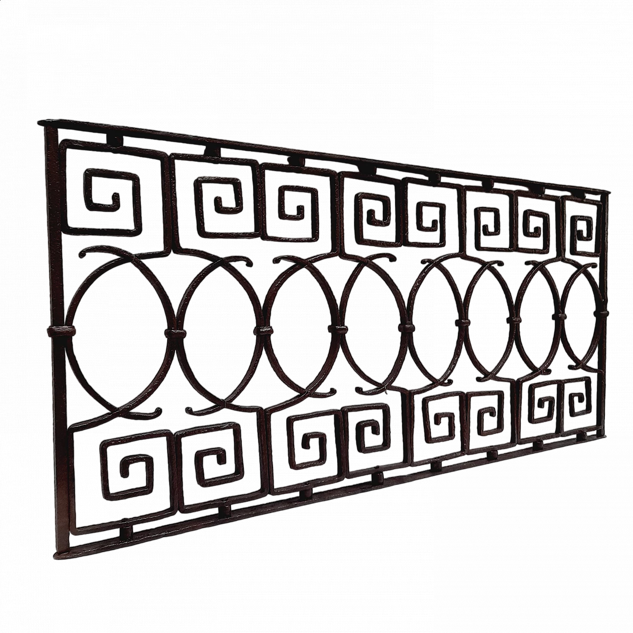 Fregio in ferro battuto con greche, fine '800 5