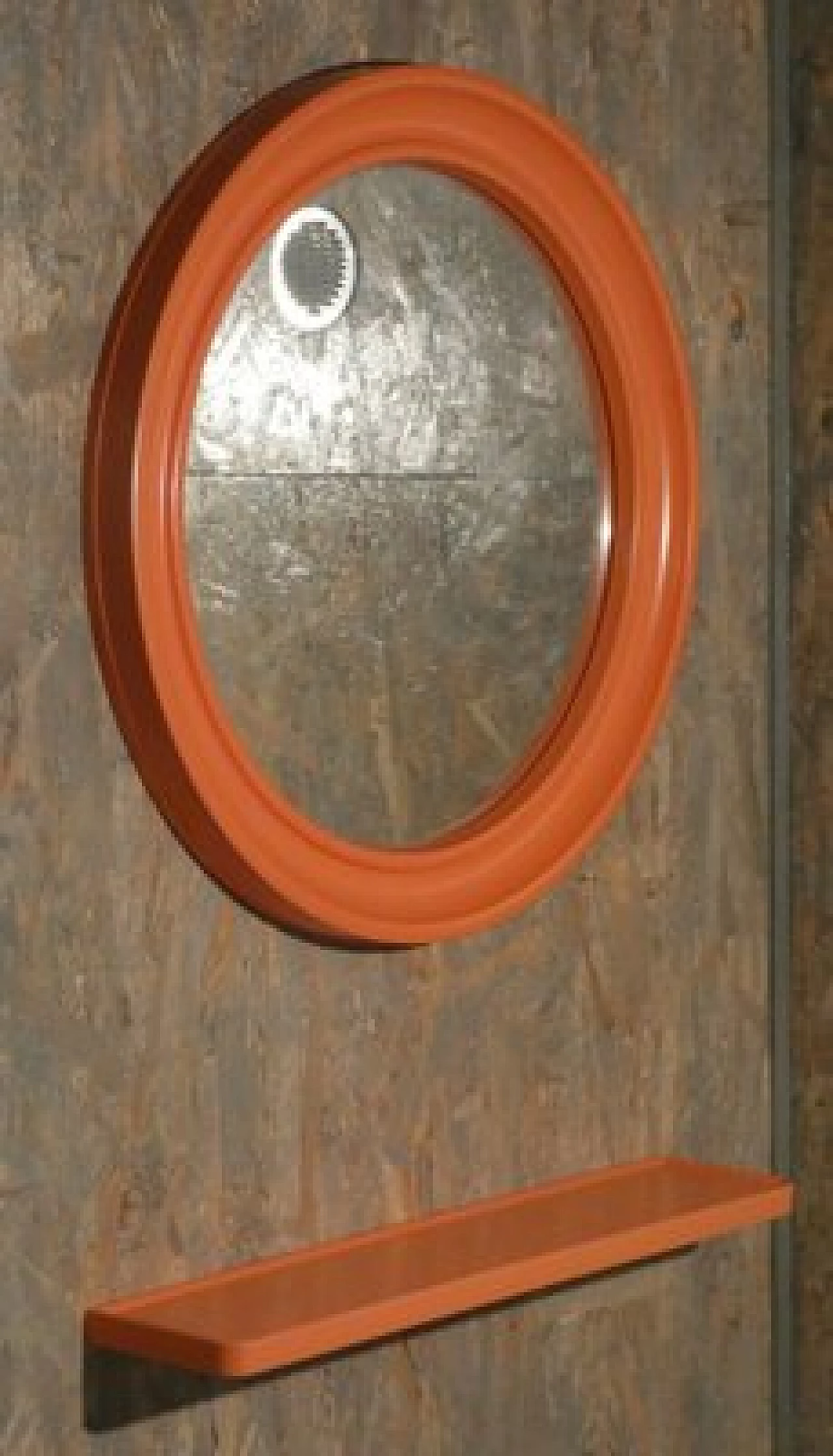 Specchio America con mensola Dora di Carrara & Matta, anni '70 1