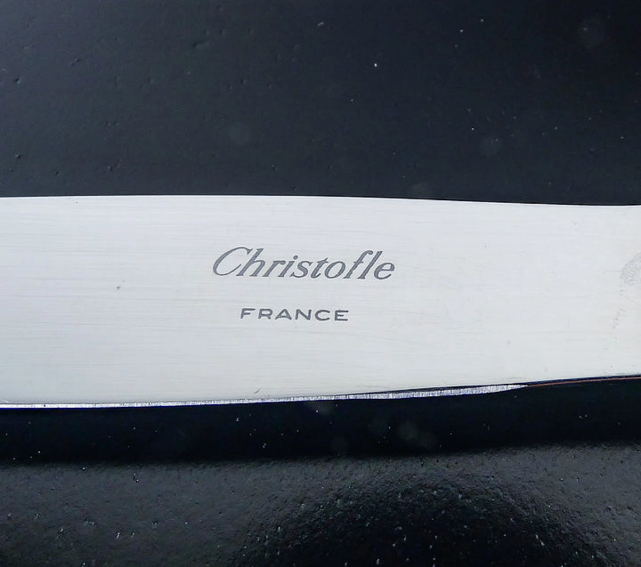 Silver metal Albi cutlery service by Christofle, 1970s 9