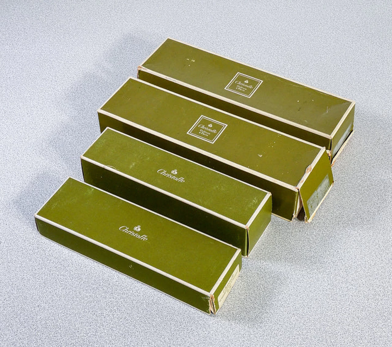 Servizio di posate Albi in metallo argentato di Christofle, anni '70 12