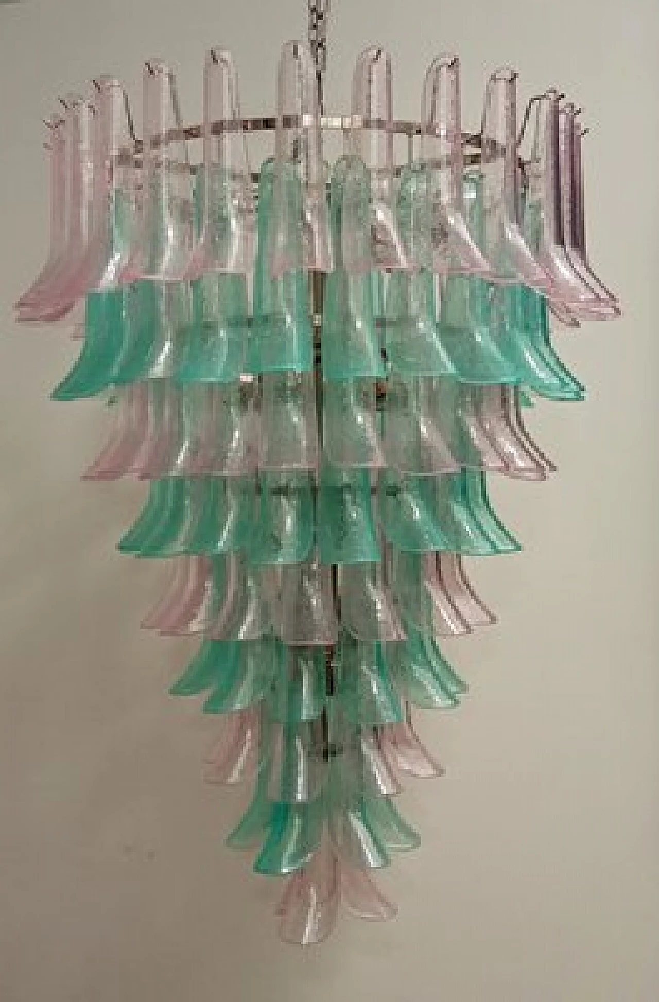 Chandelier with colored Murano glass selle 2