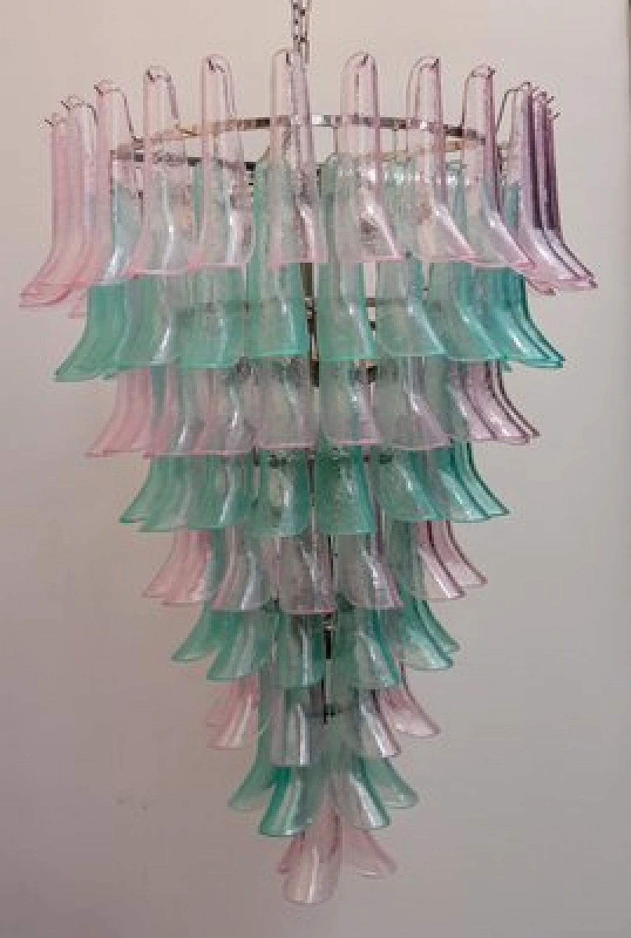 Chandelier with colored Murano glass selle 4