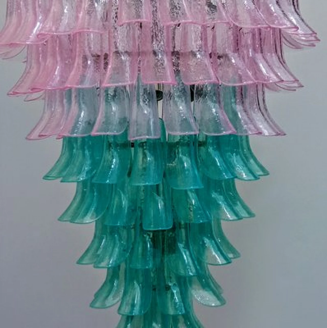 Chandelier with colored Murano glass selle 7