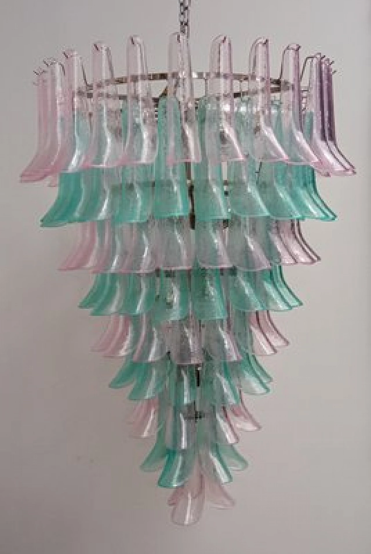 Chandelier with colored Murano glass selle 10