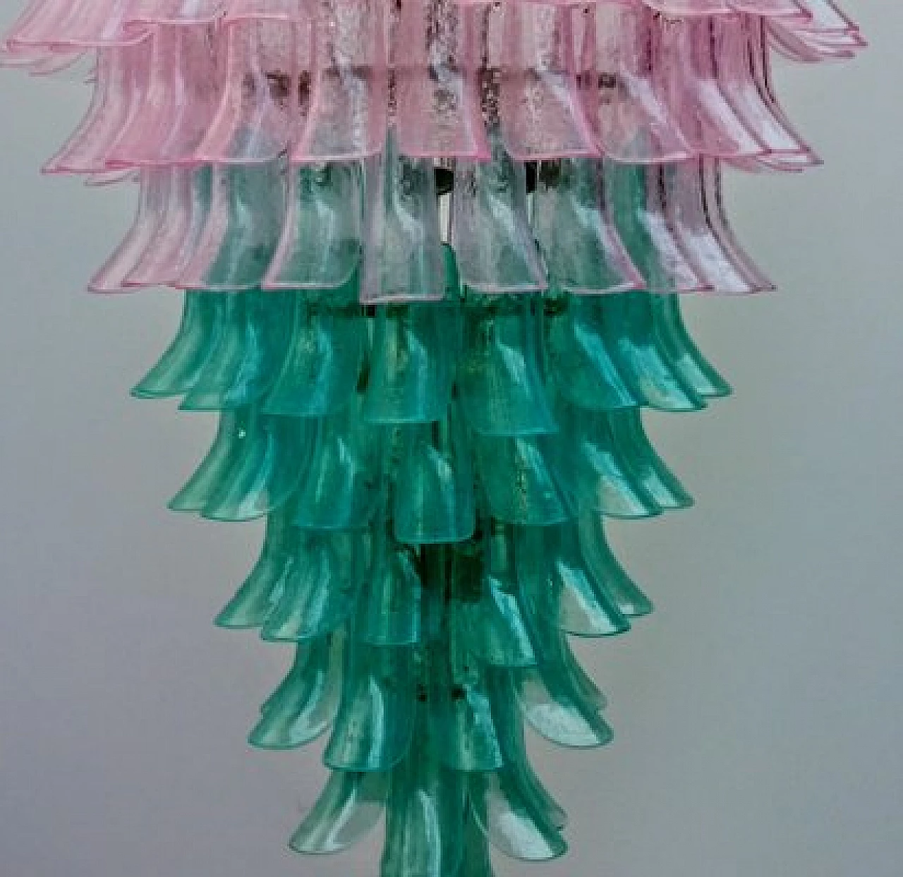 Chandelier with colored Murano glass selle 11