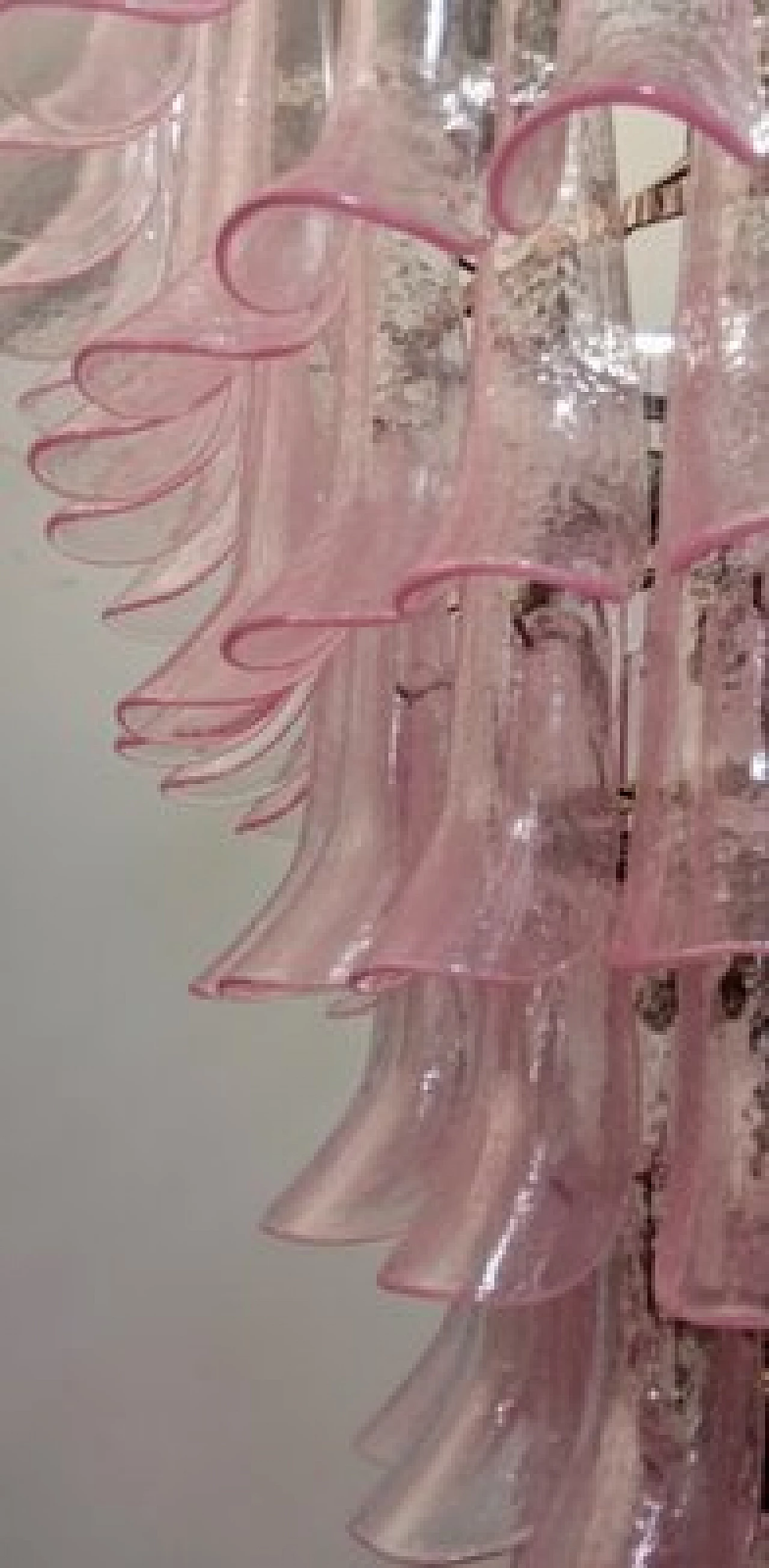 Chandelier with colored Murano glass selle 15