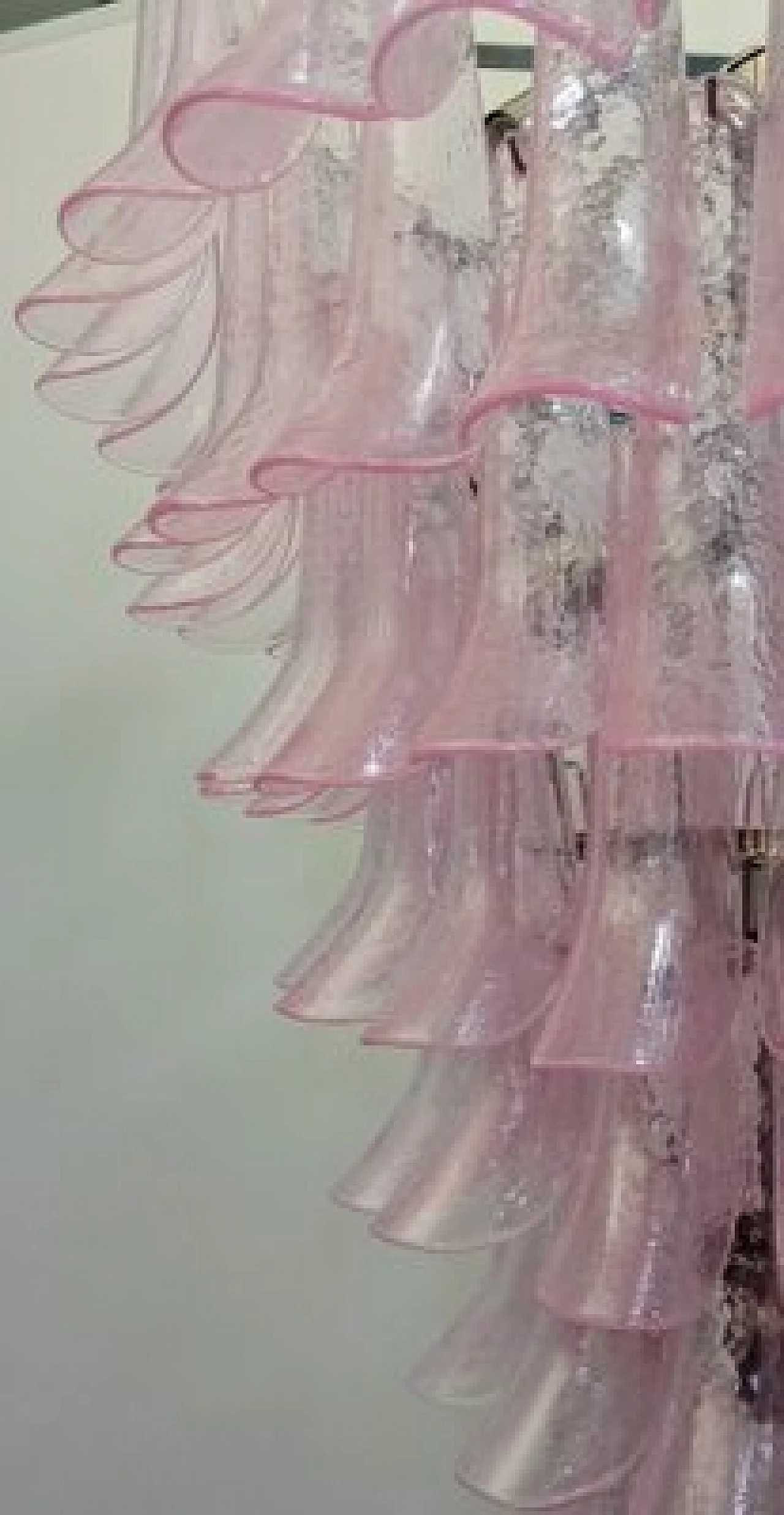 Chandelier with colored Murano glass selle 17
