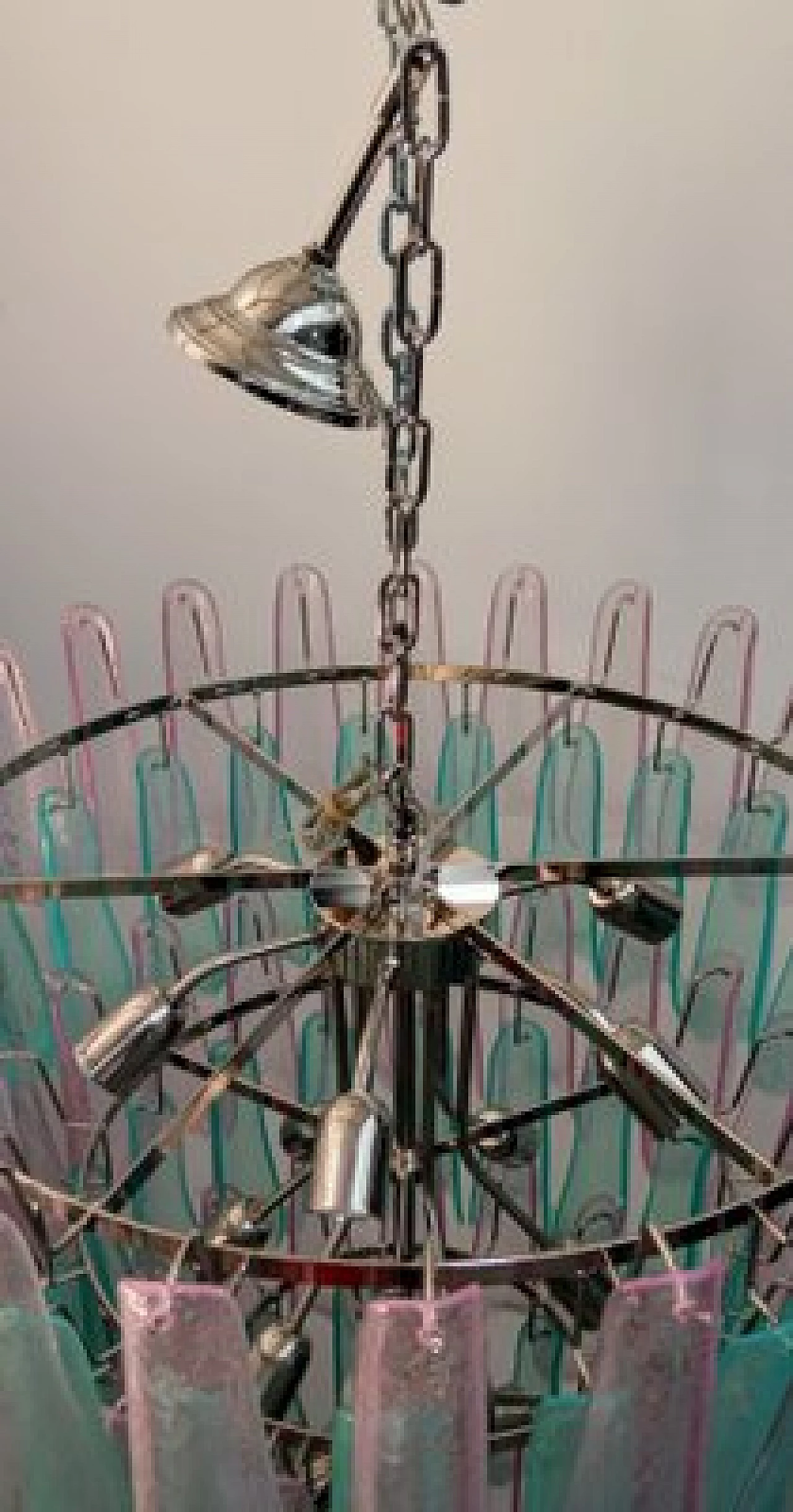 Chandelier with colored Murano glass selle 19