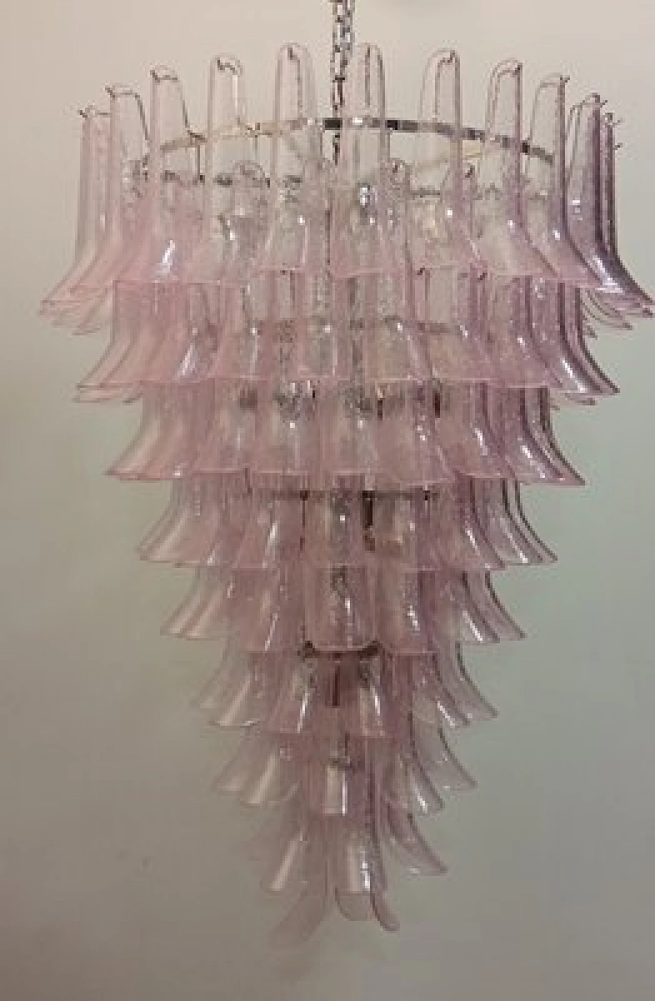 Chandelier with colored Murano glass selle 23