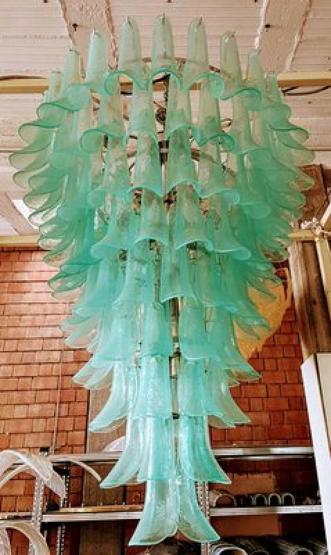Chandelier with colored Murano glass selle 24