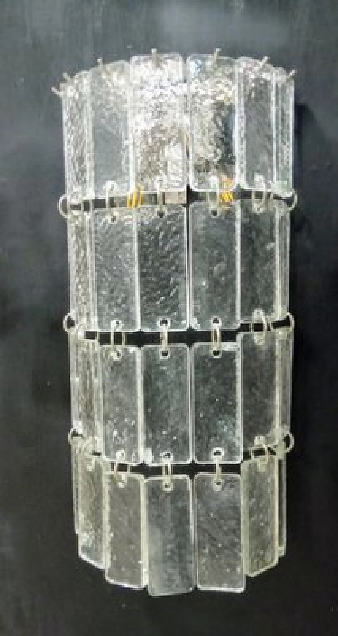 3 Applique in vetro di Murano trasparente di VeArt, anni '60 1
