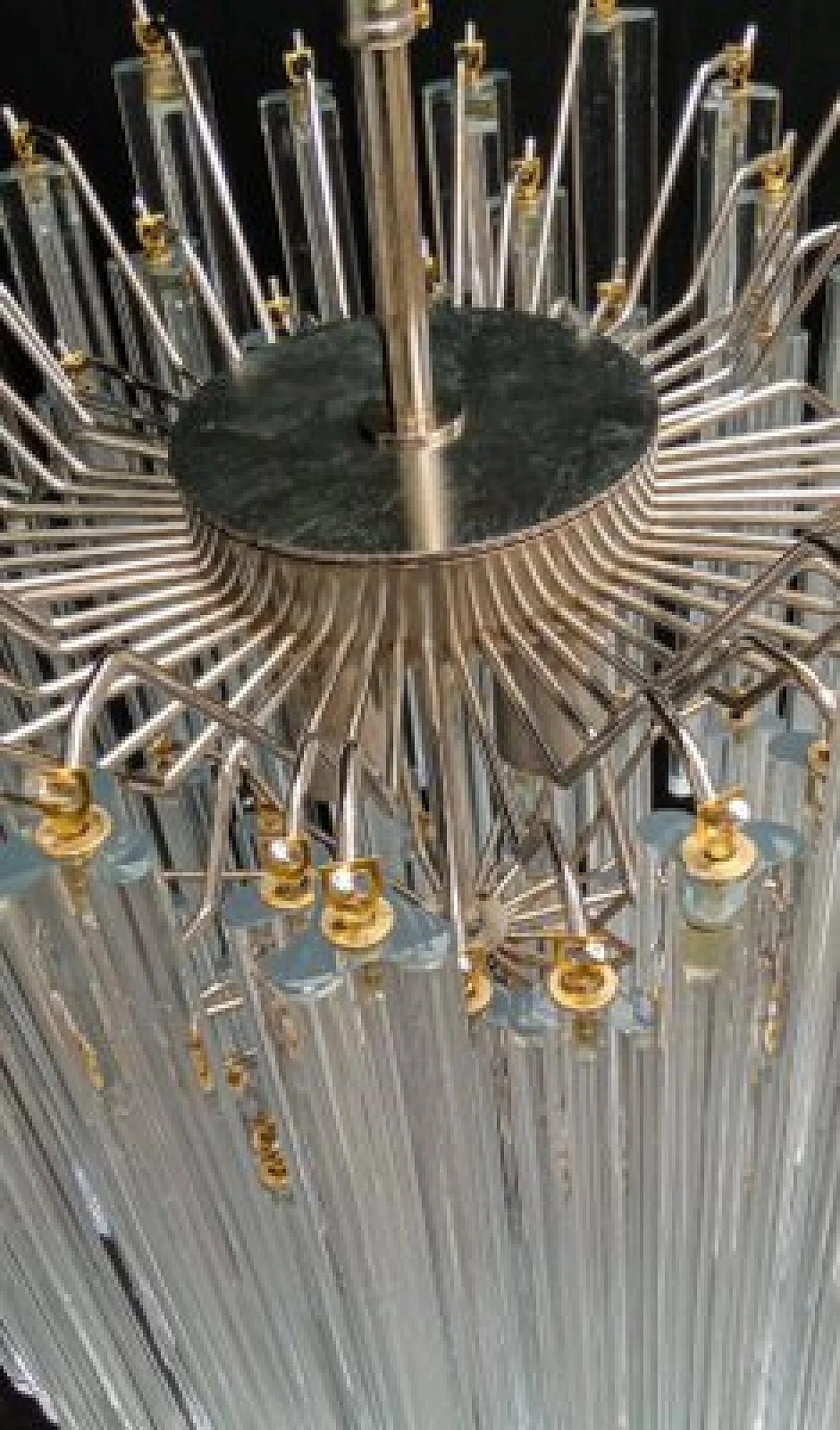 Transparent Murano glass chandelier by VeArt, 1970s 5