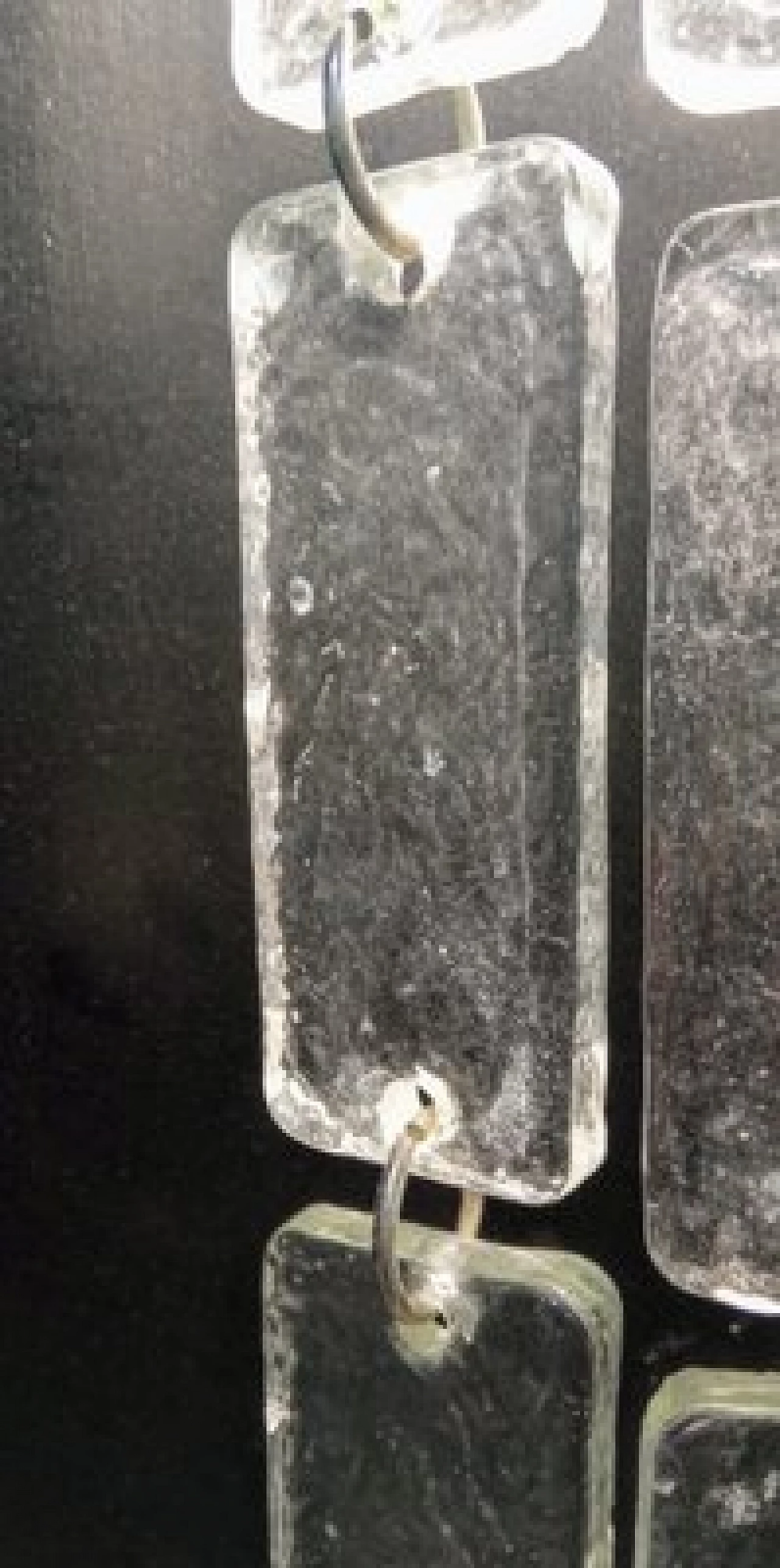 3 Applique in vetro di Murano trasparente di VeArt, anni '60 9