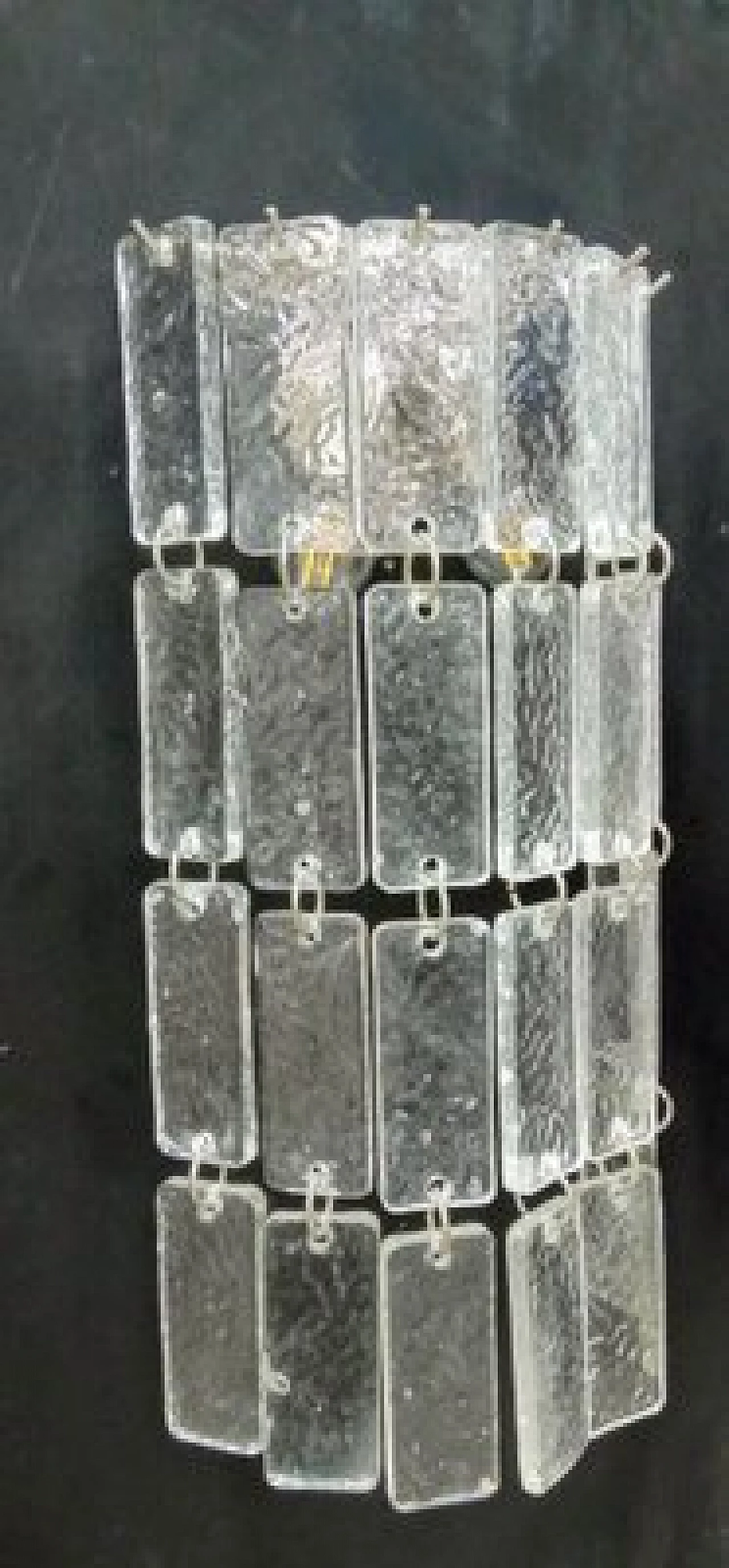 3 Applique in vetro di Murano trasparente di VeArt, anni '60 10