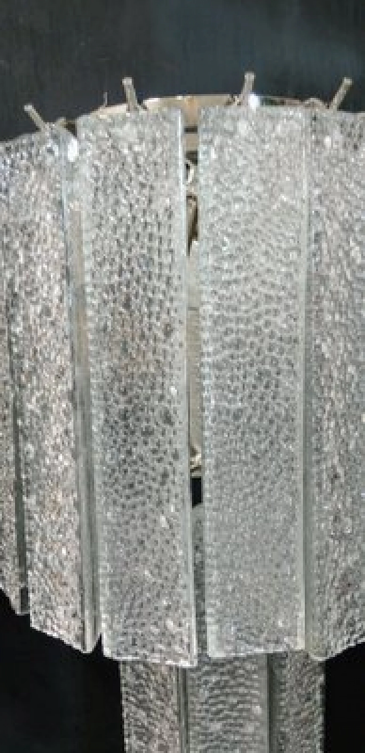 Coppia di applique in vetro di Murano trasparente di VeArt, anni '70 5