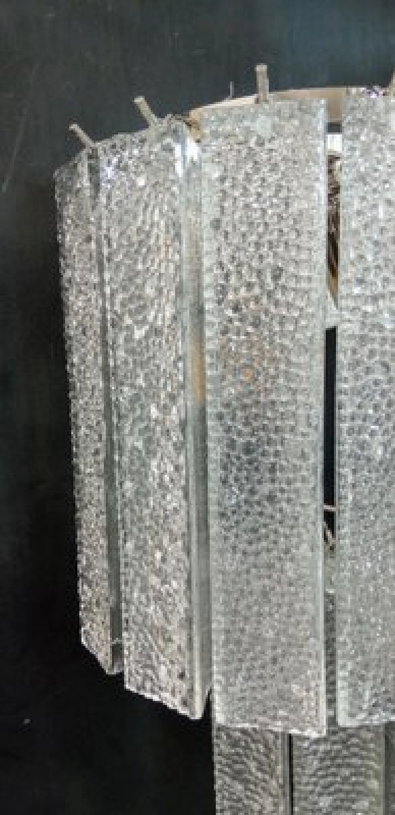 Coppia di applique in vetro di Murano trasparente di VeArt, anni '70 6