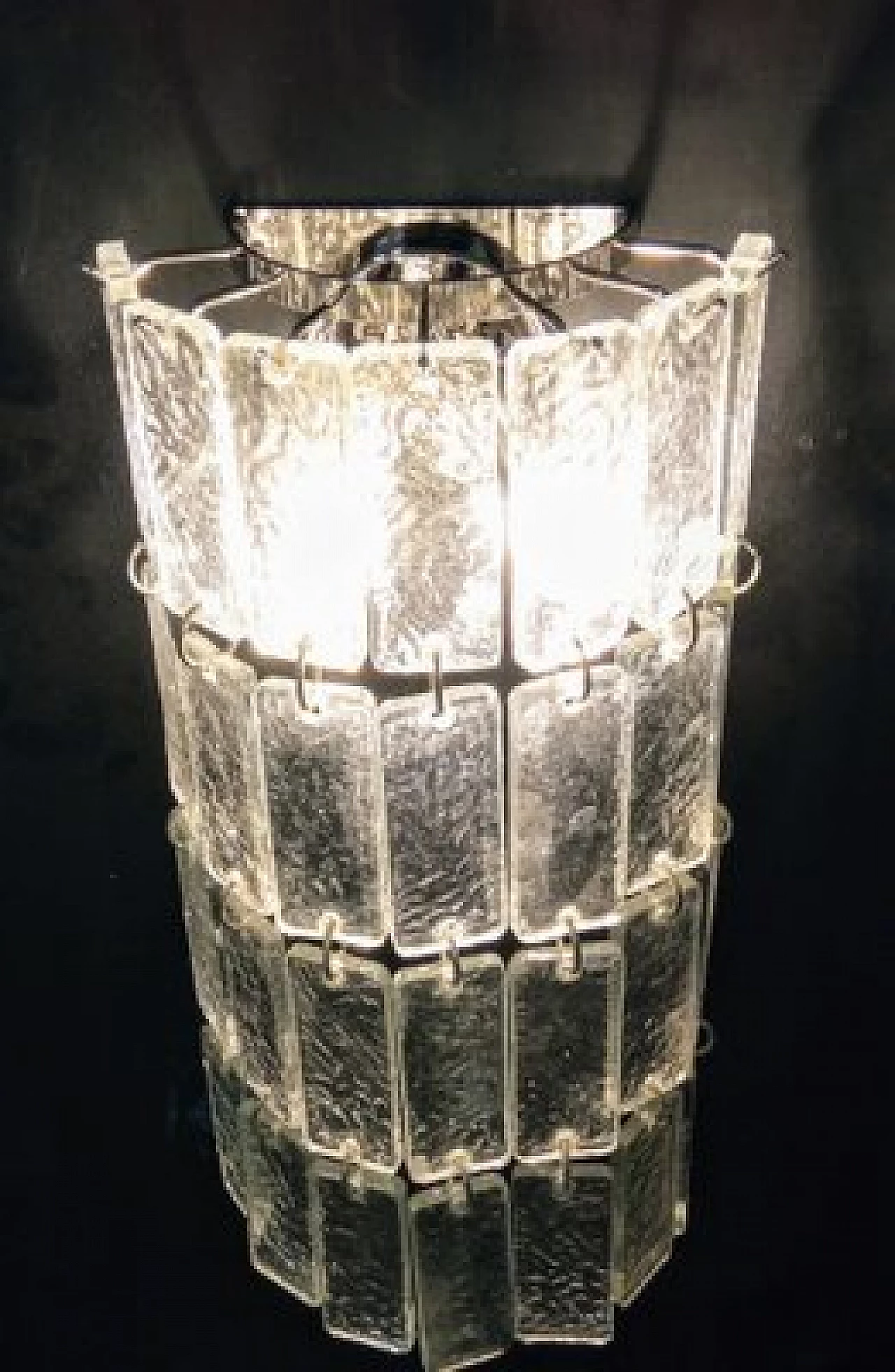 3 Wall lights in transparent Murano glass by VeArt, 1960s 14