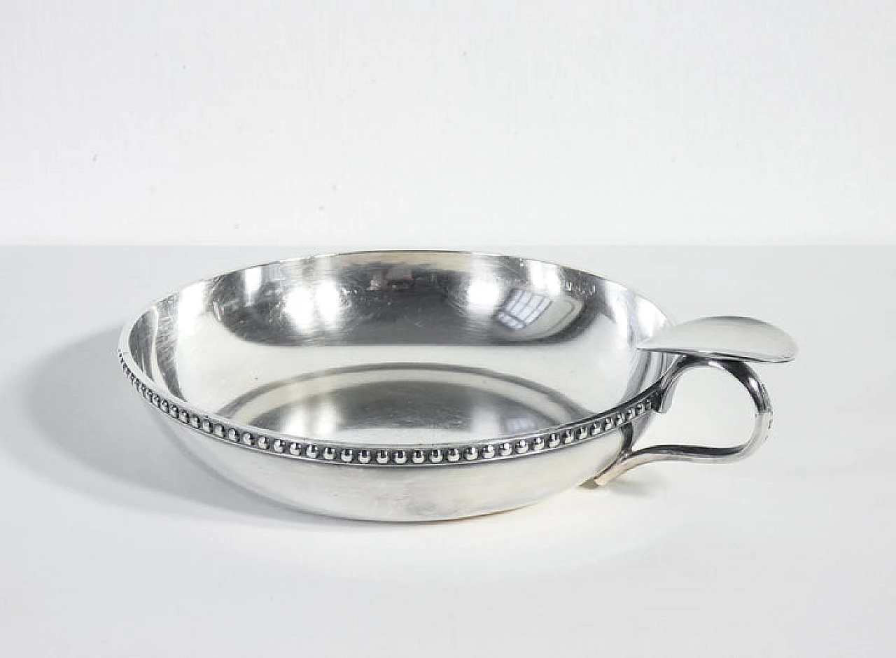 Silver-plated metal Gallia gravy boat by Christofle, 1970s 1