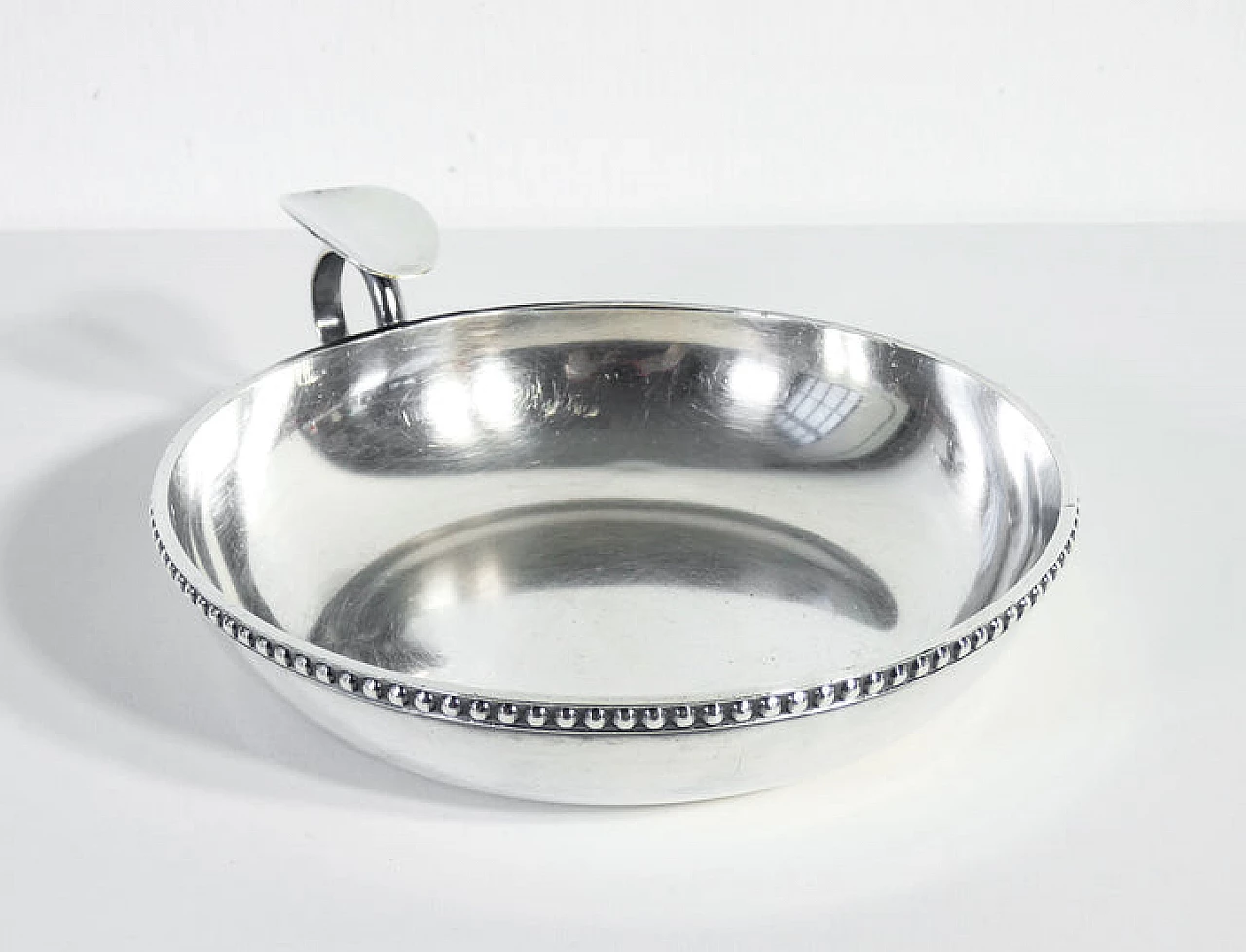 Silver-plated metal Gallia gravy boat by Christofle, 1970s 3