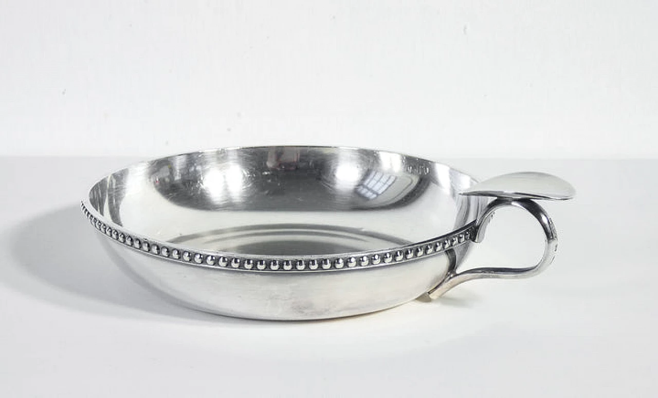 Silver-plated metal Gallia gravy boat by Christofle, 1970s 4