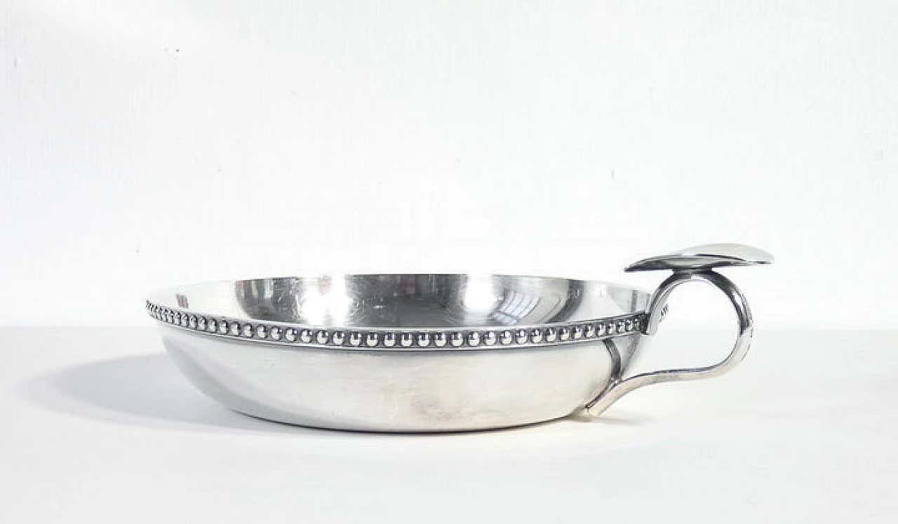 Silver-plated metal Gallia gravy boat by Christofle, 1970s 5