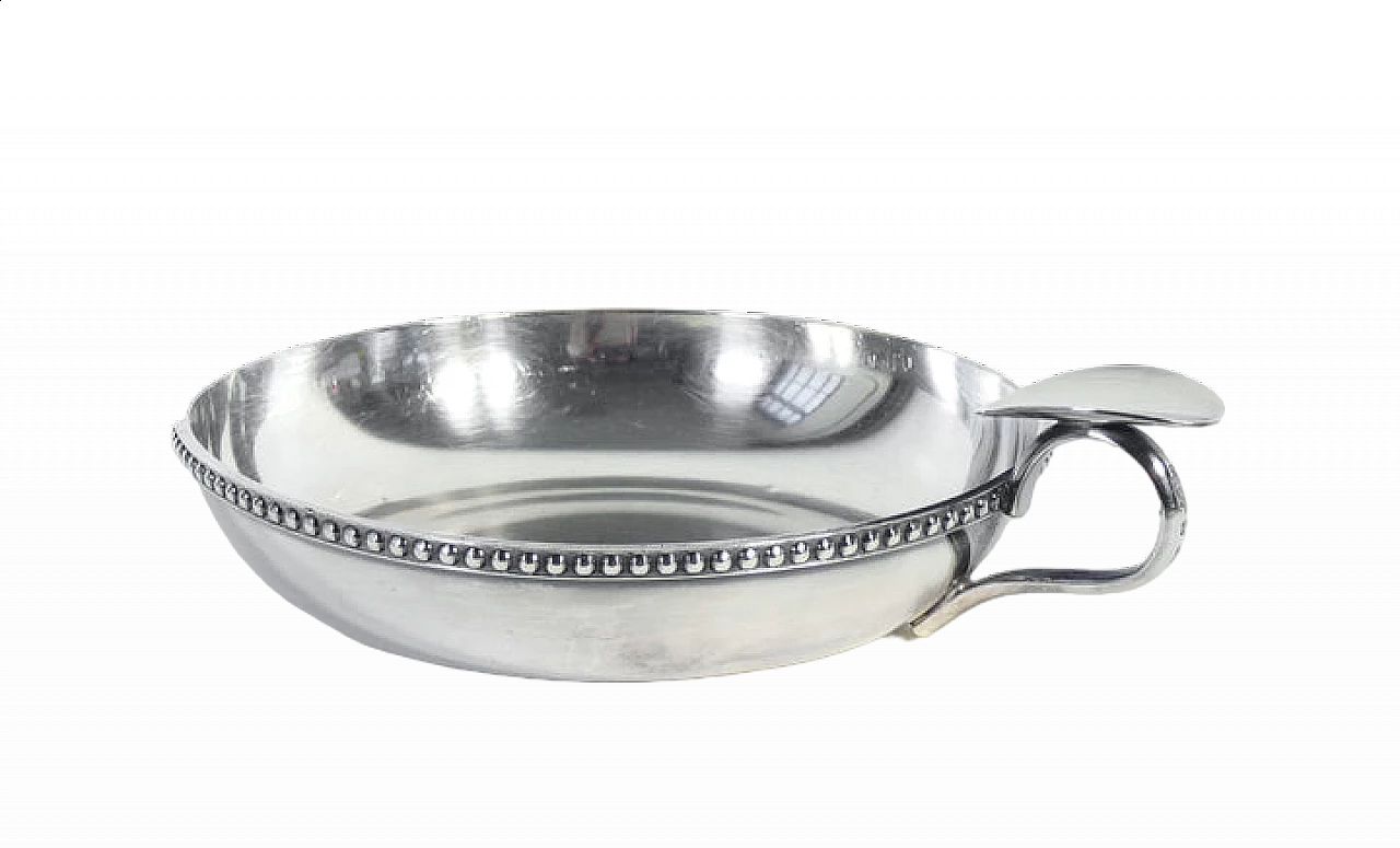 Silver-plated metal Gallia gravy boat by Christofle, 1970s 9