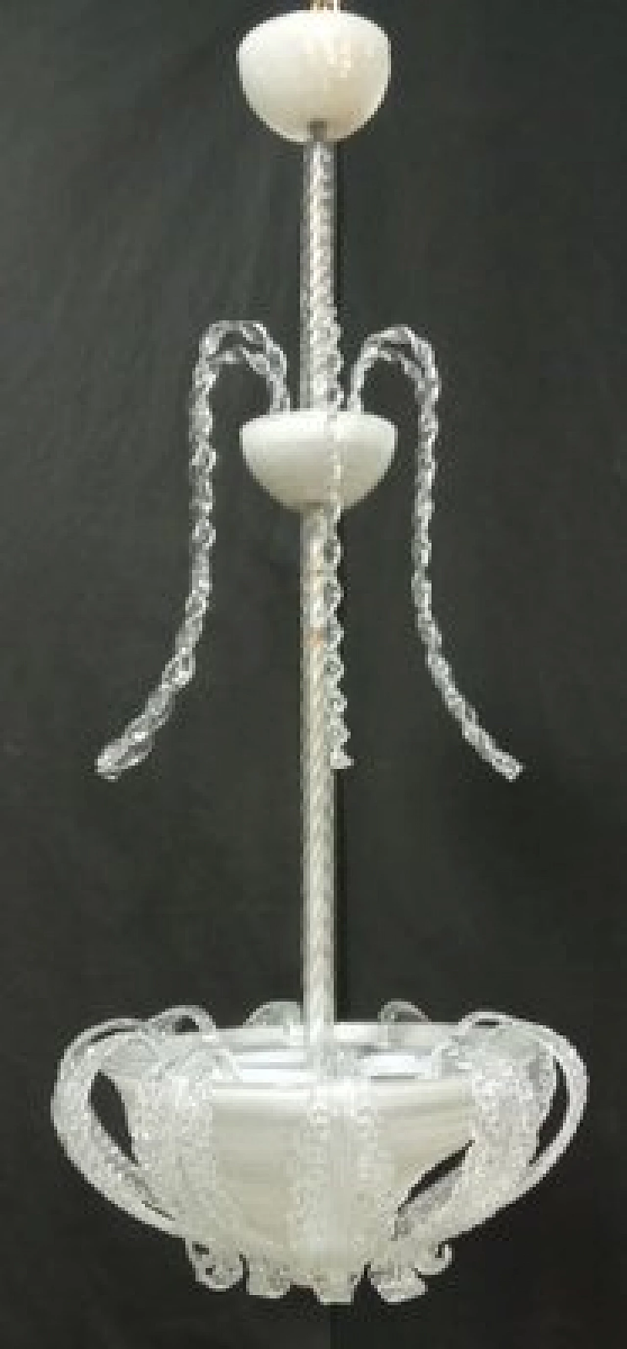Pulegoso glass chandelier by Barovier & Toso, 1940s 1