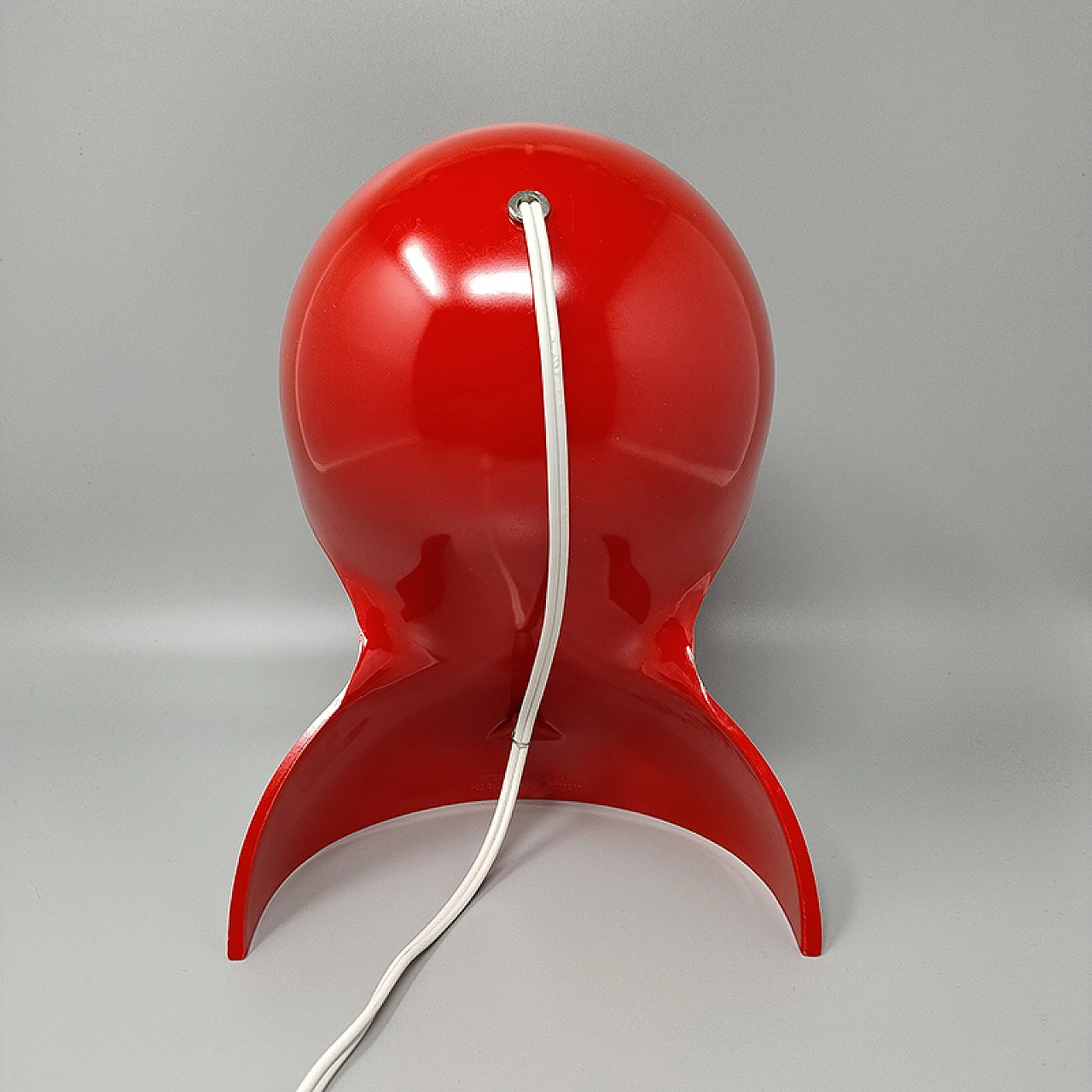 Lampada da tavolo rossa Dalù di Vico Magistretti per Artemide, 1965 12