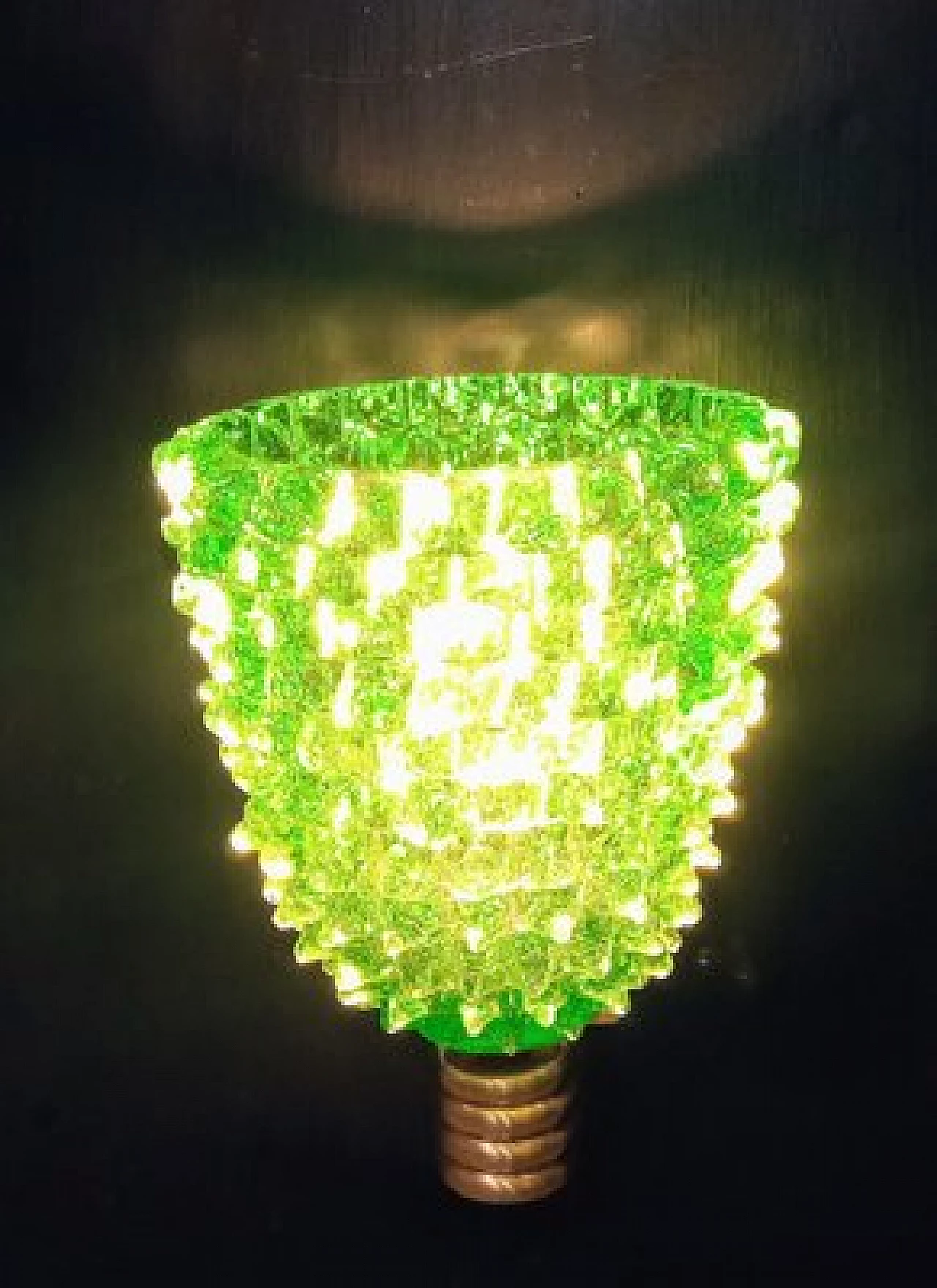 Pair of green glass wall lights by Barovier & Toso, 1980s 2