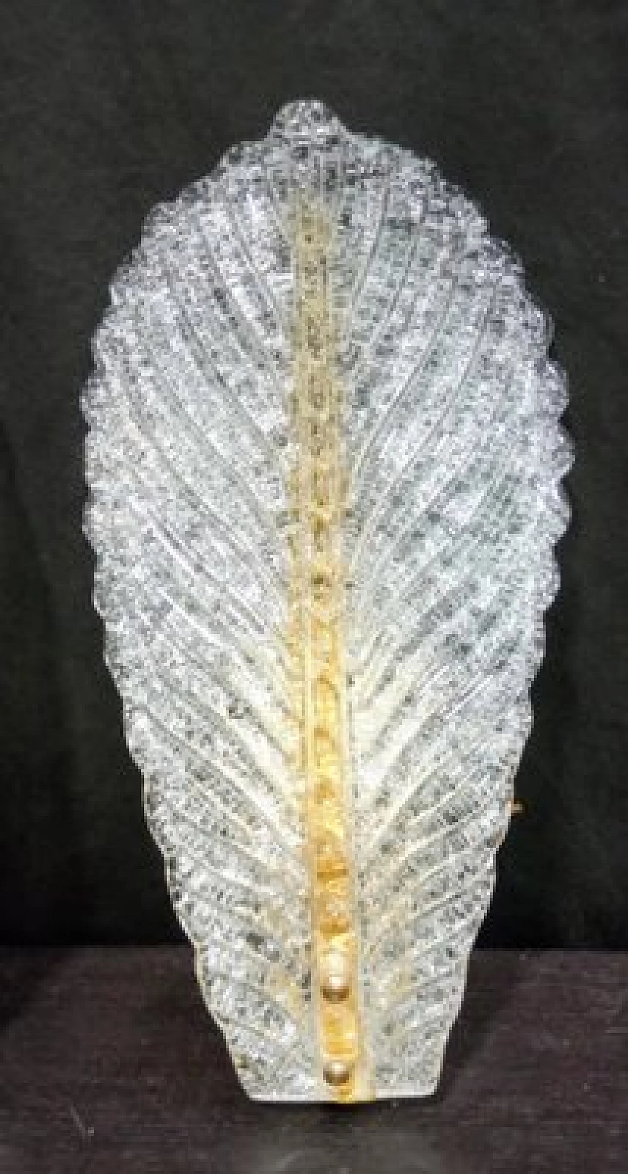 Pair of dew effect Murano glass and metal wall lights 4