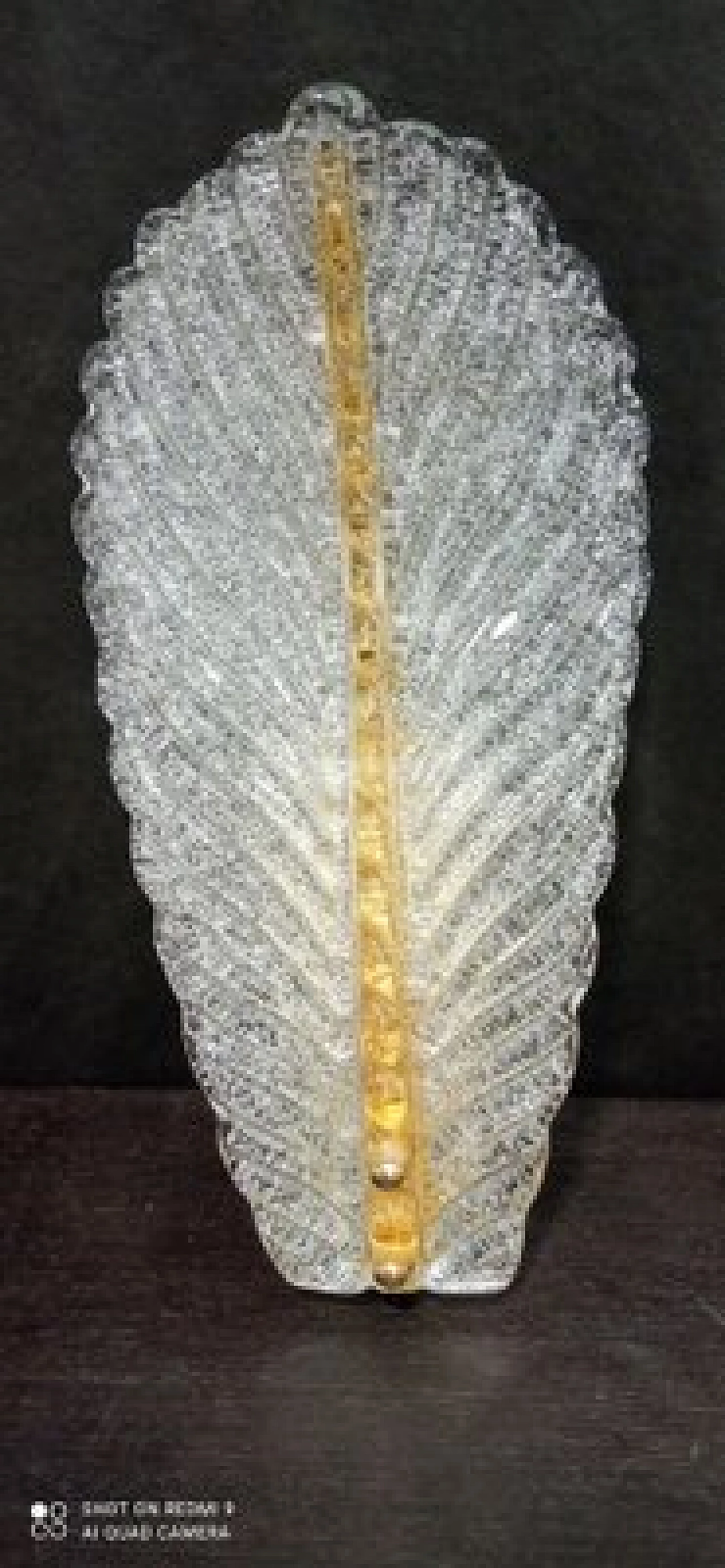 Pair of dew effect Murano glass and metal wall lights 5