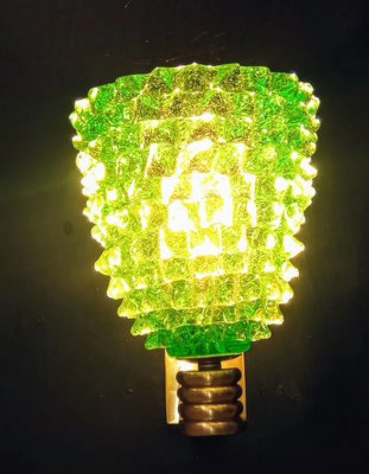 Pair of green glass wall lights by Barovier & Toso, 1980s 7