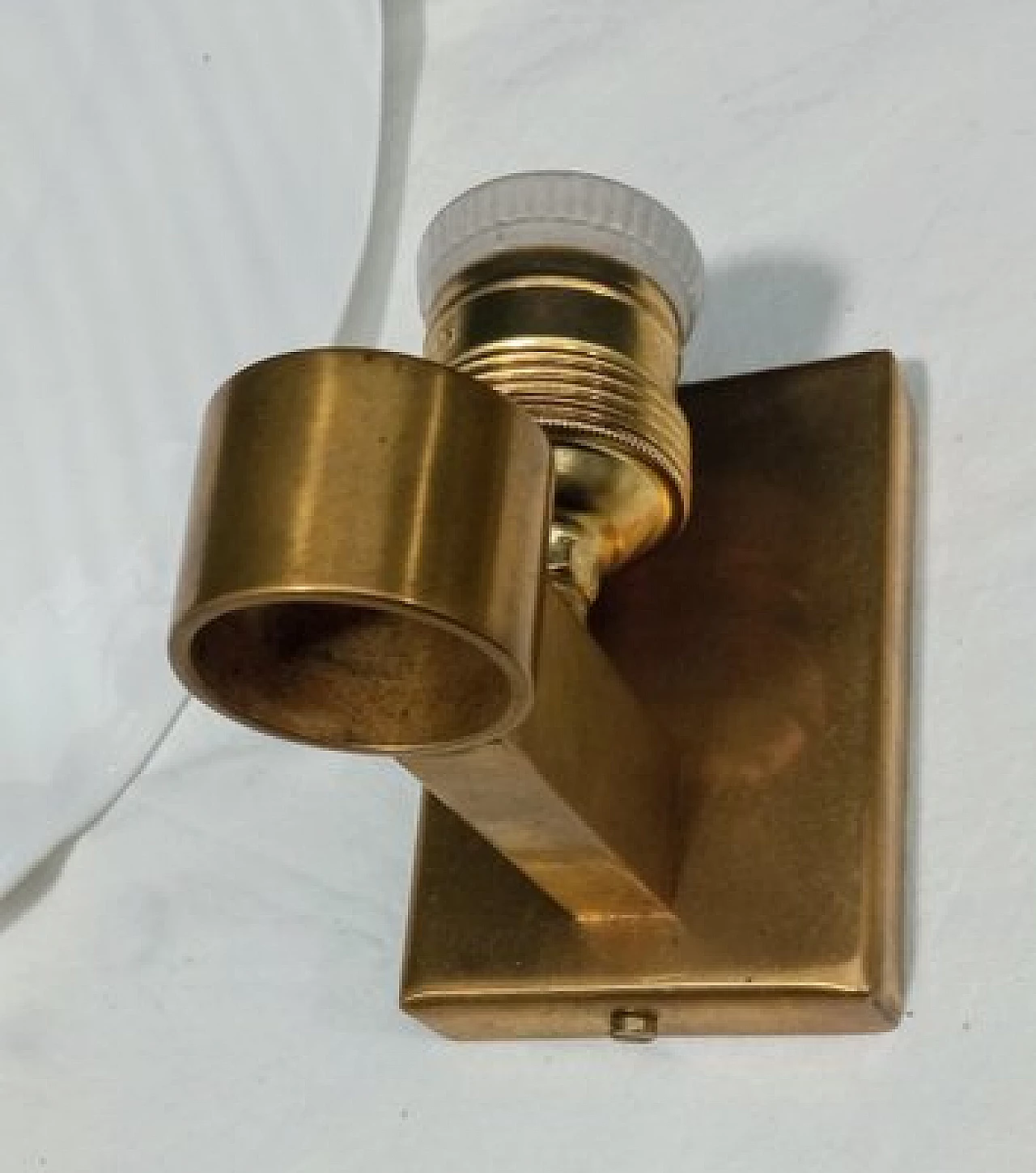 Murano glass and brass leaf wall light by Franco Luce, 1970s 9