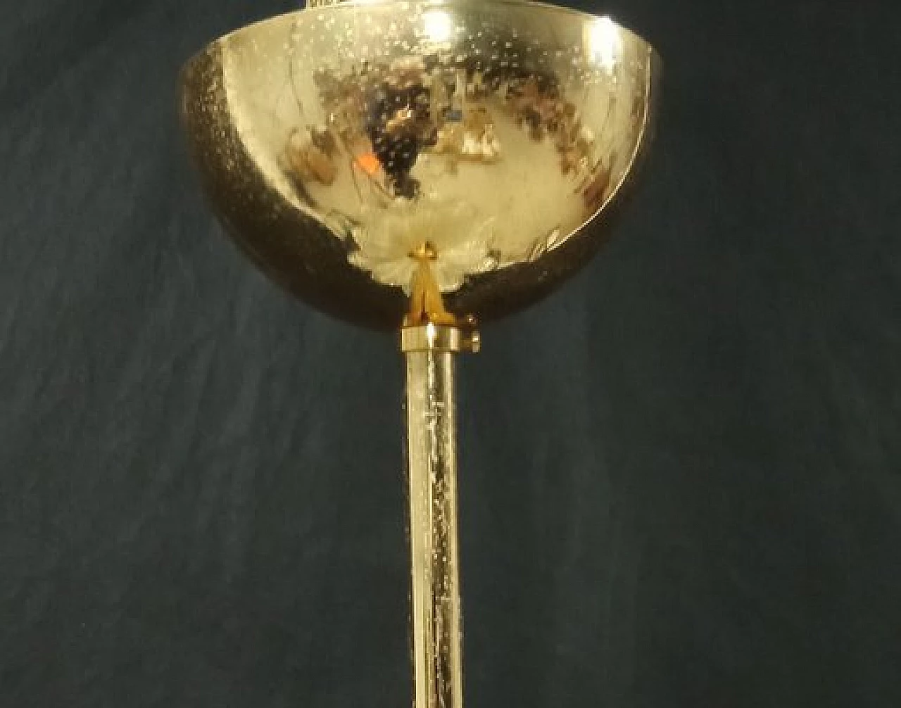 Murano glass and gilded metal chandelier, 1990s 15