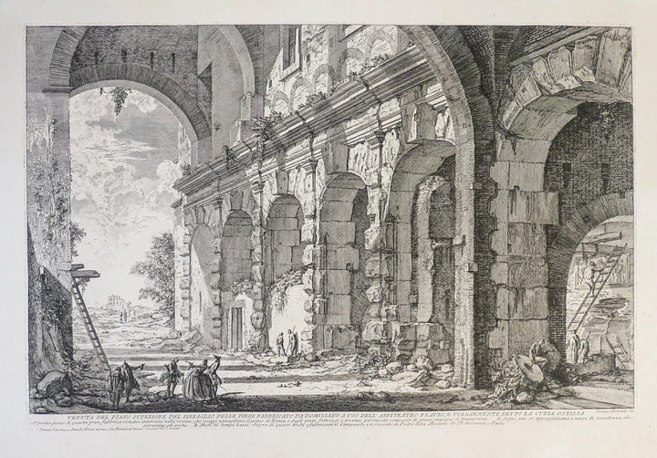 G. B. Piranesi, Veduta del Serraglio delle Fiere, acquaforte, 1757 3