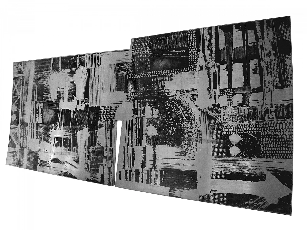 Zinc panel by Nerone and Patuzzi Gruppo NP2, 1970s 14