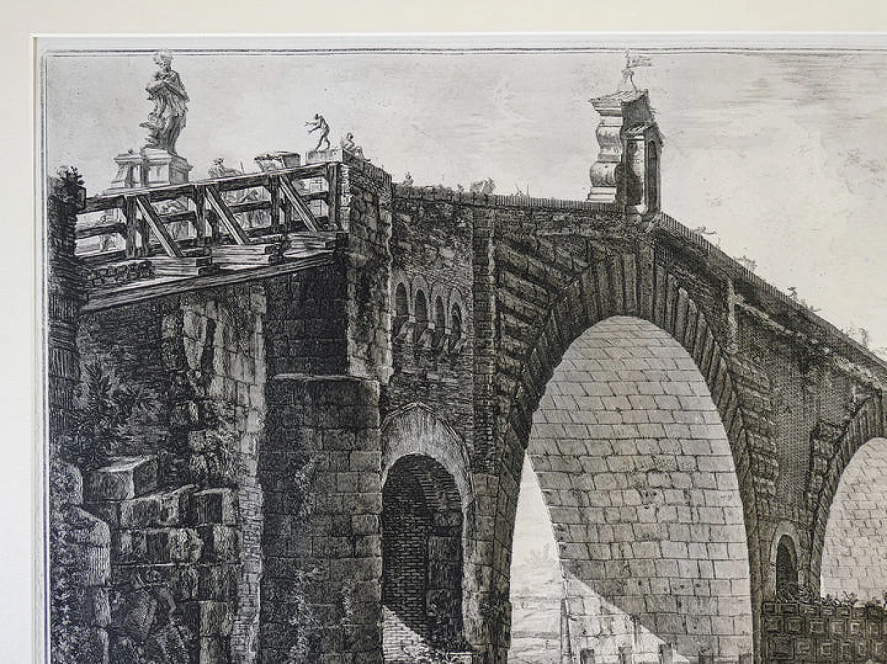 Piranesi F., Veduta del Ponte Molle, acquaforte, 1762 4