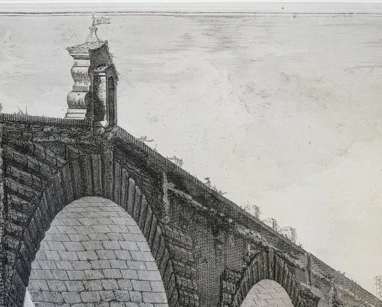 Piranesi F., Veduta del Ponte Molle, acquaforte, 1762 6