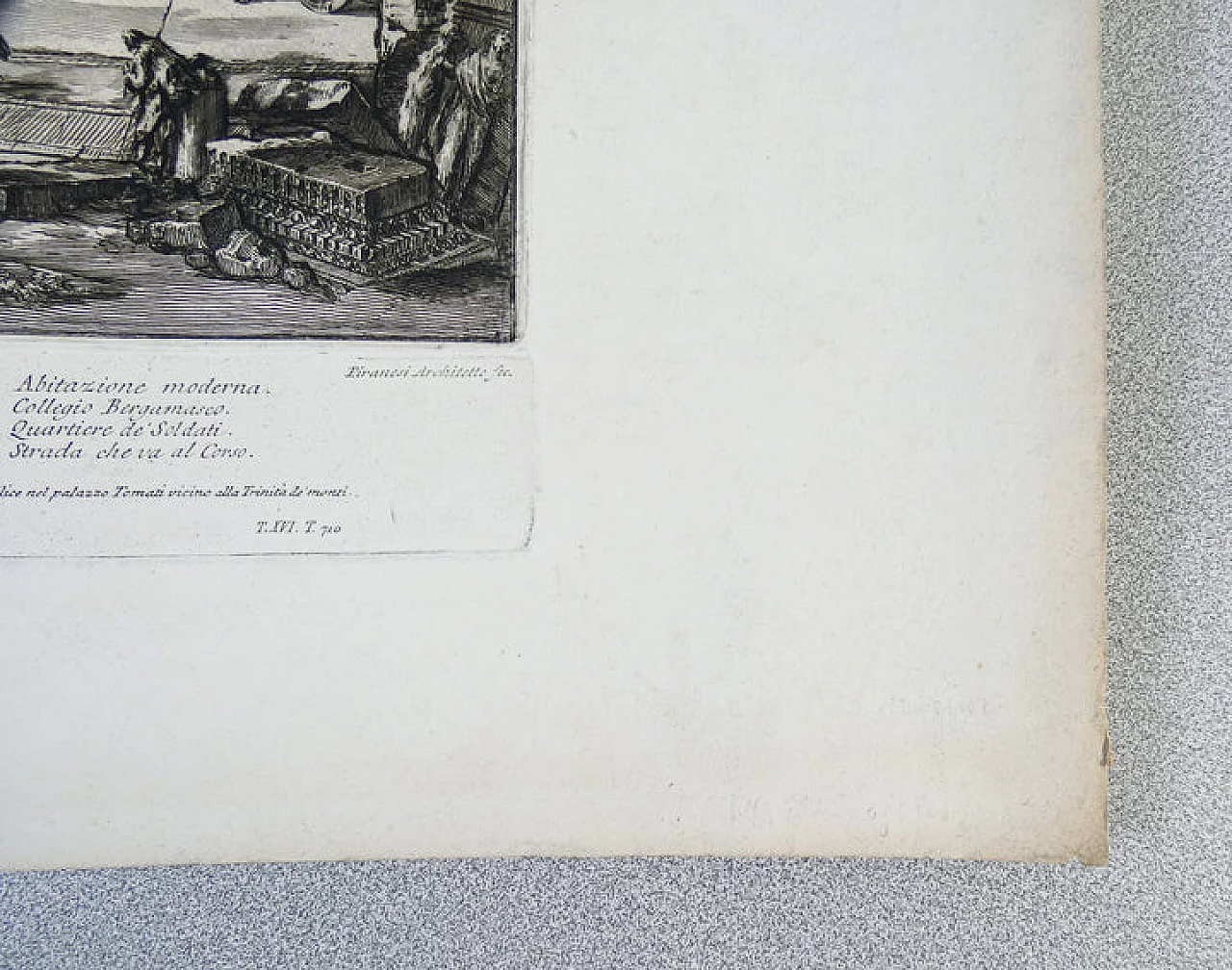 G. B. Piranesi, Veduta della Dogana di Terra, acquaforte, 1753 7