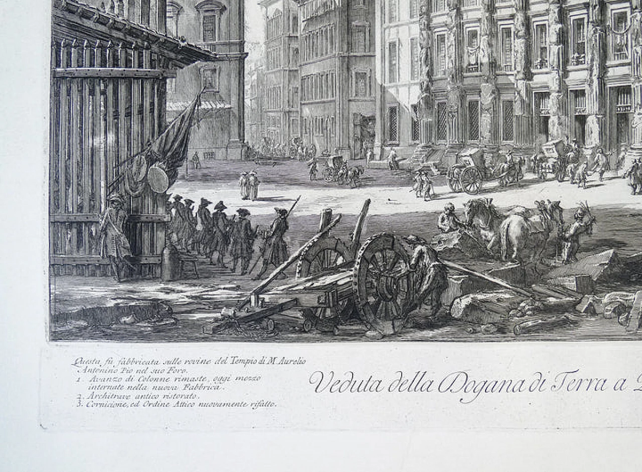 G. B. Piranesi, Veduta della Dogana di Terra, acquaforte, 1753 9