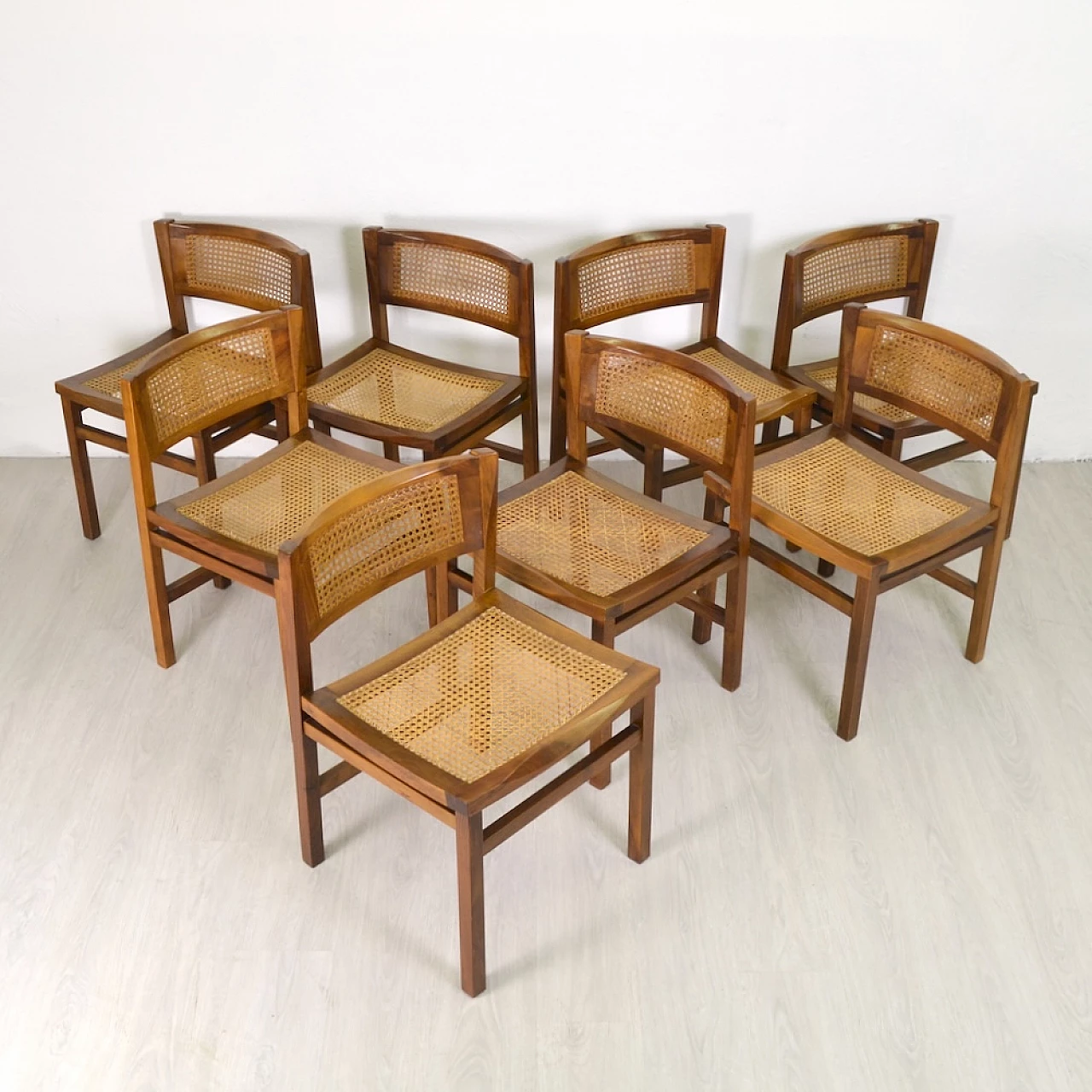 8 Rosewood chairs by Carlo de Carli for Cassina, 1960s 12